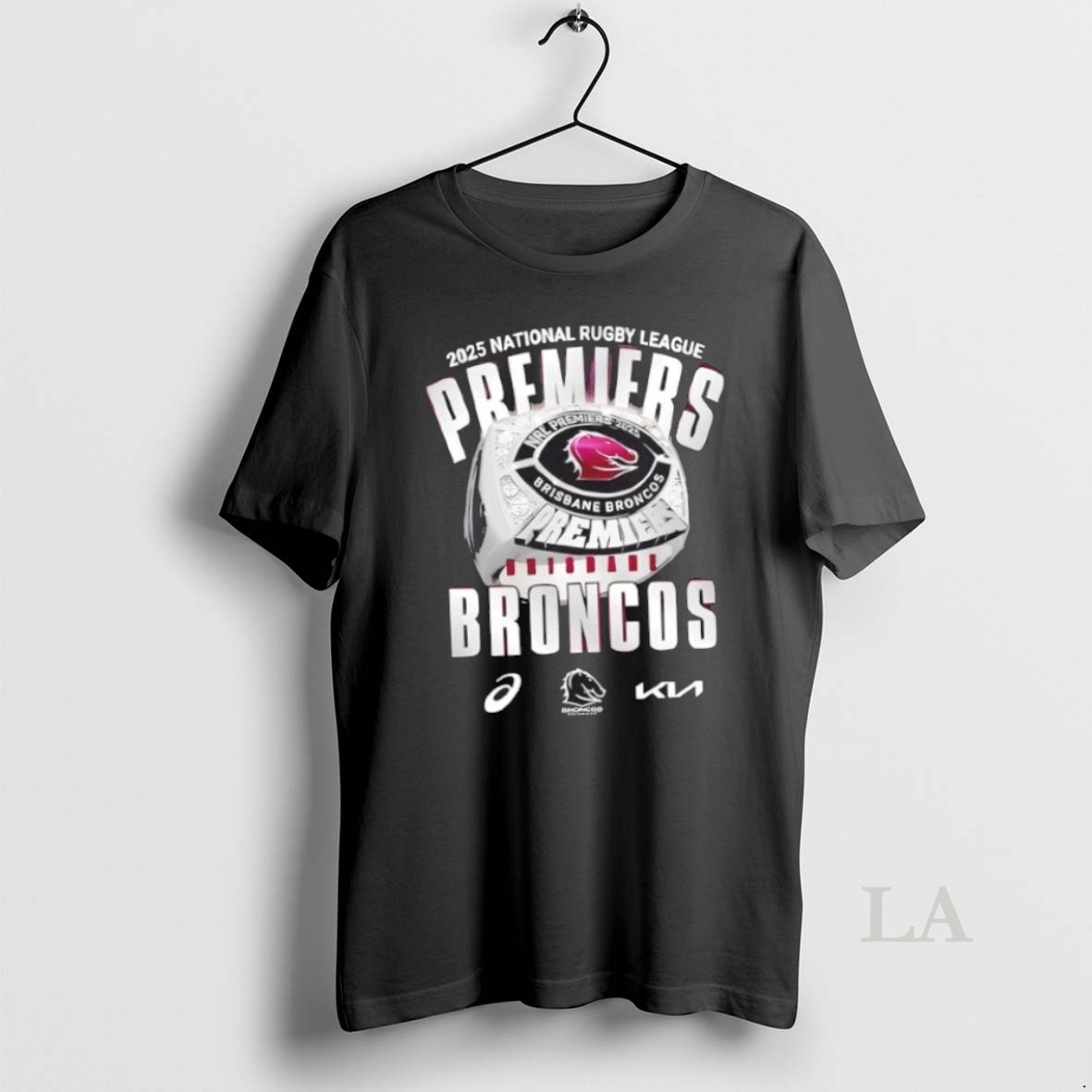 Original 2025 National Rugby League Premiers Were The Brisbane Broncos 2 Sided Shirt