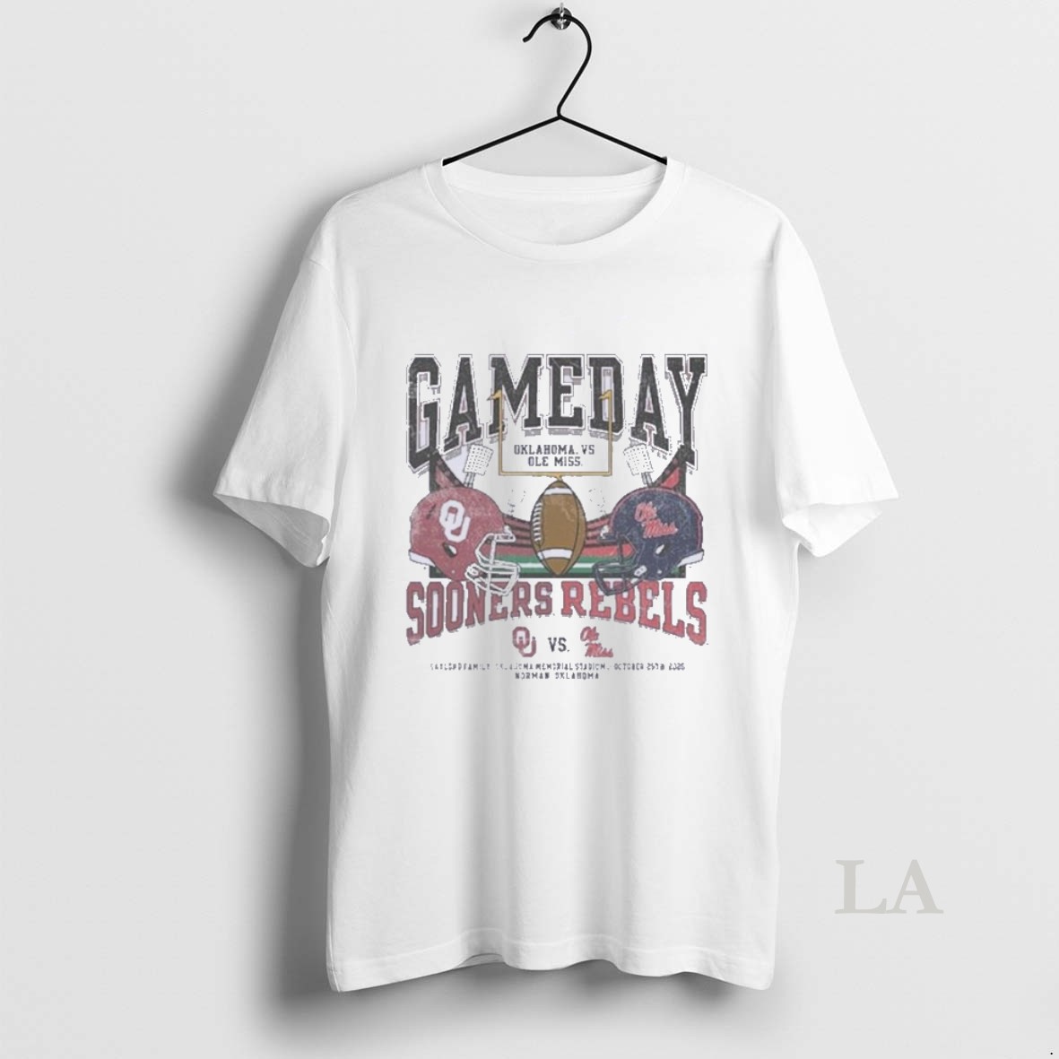 Original 2025 Ou Vs Ole Miss Gameday Football Matchup Shirt