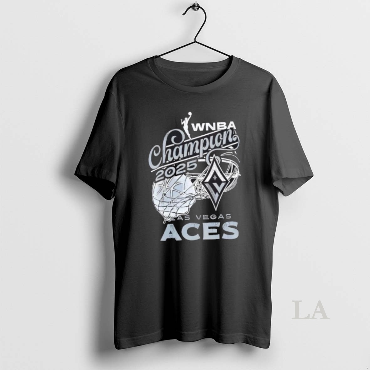 Original 2025 Wnba Champions Las Vegas Aces Womens Basketball 2 Sided Shirt