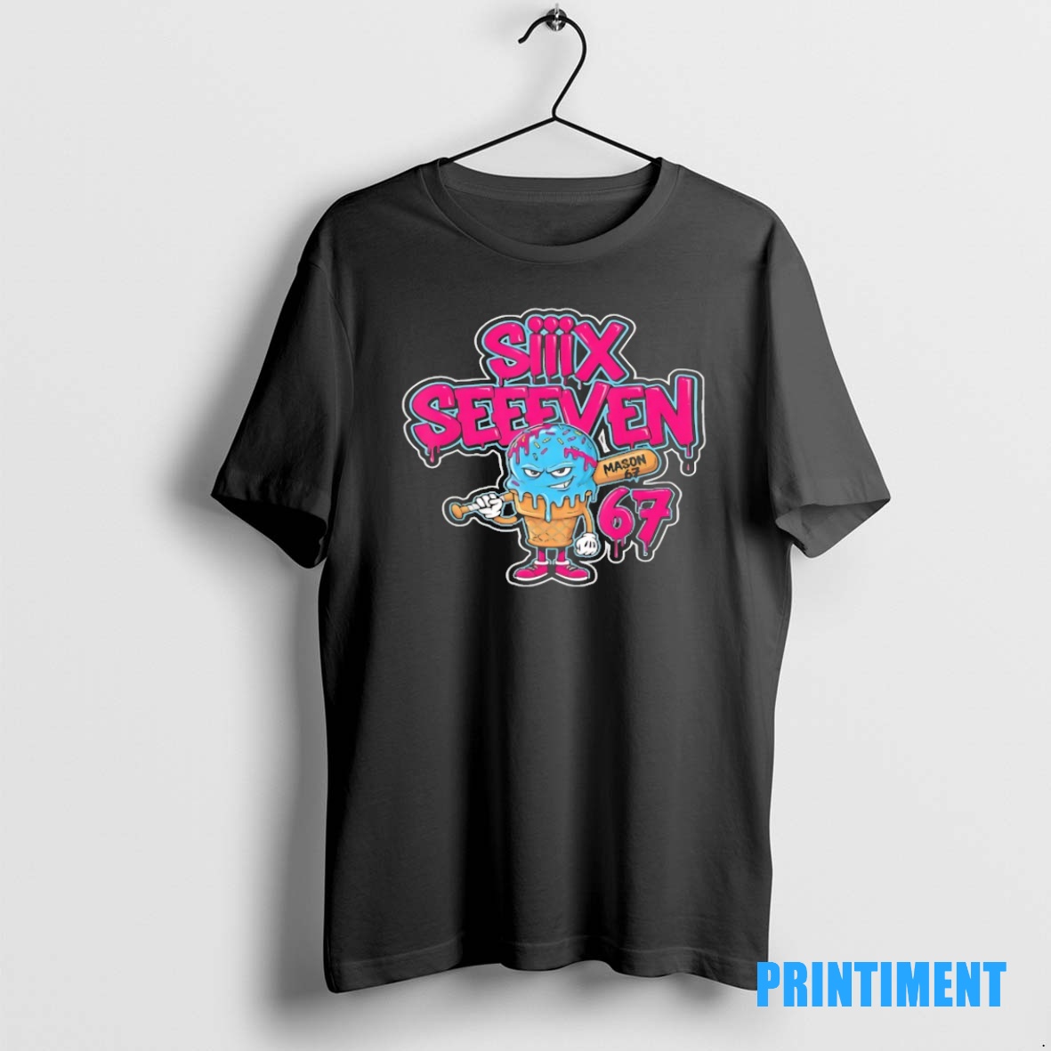 Official 67 Baseball Player Ice Cream Tee Sweater Hoodie