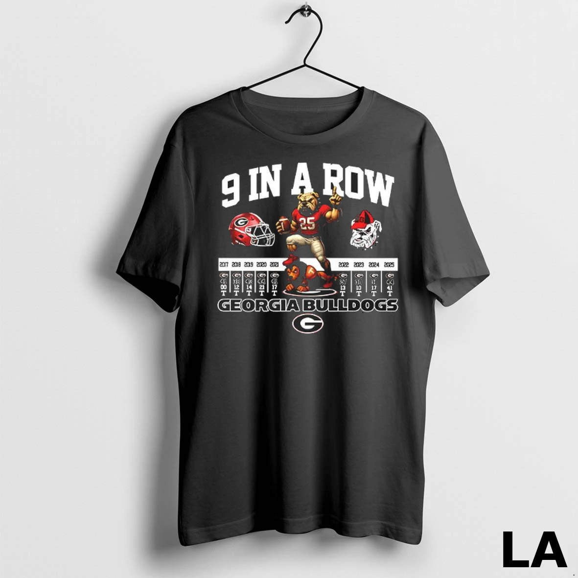 Original 9 In A Row Georgia Bulldogs Shirt