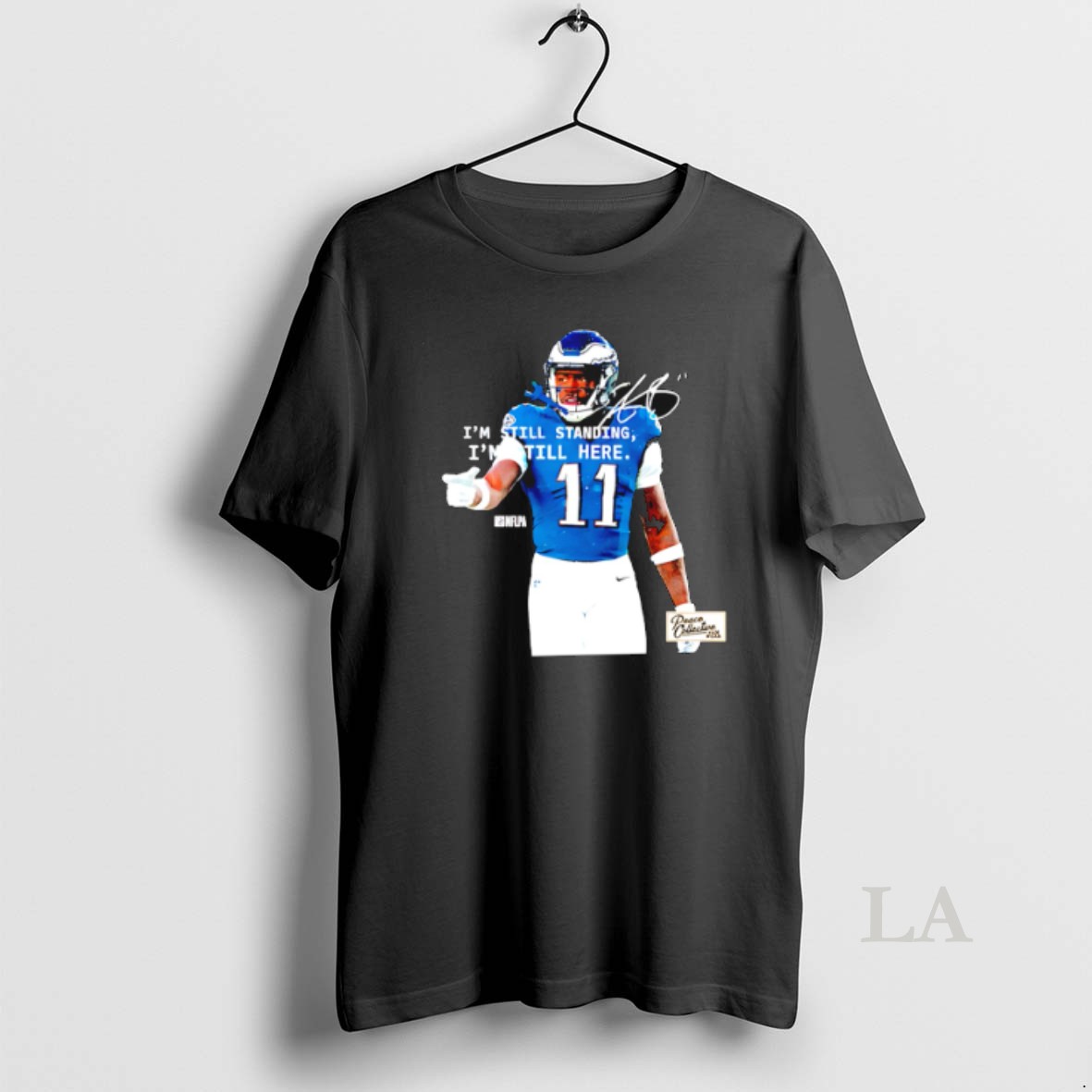Original Aj Brown Phildelphia Eagles Im Still Standing Im Still Here Shirt