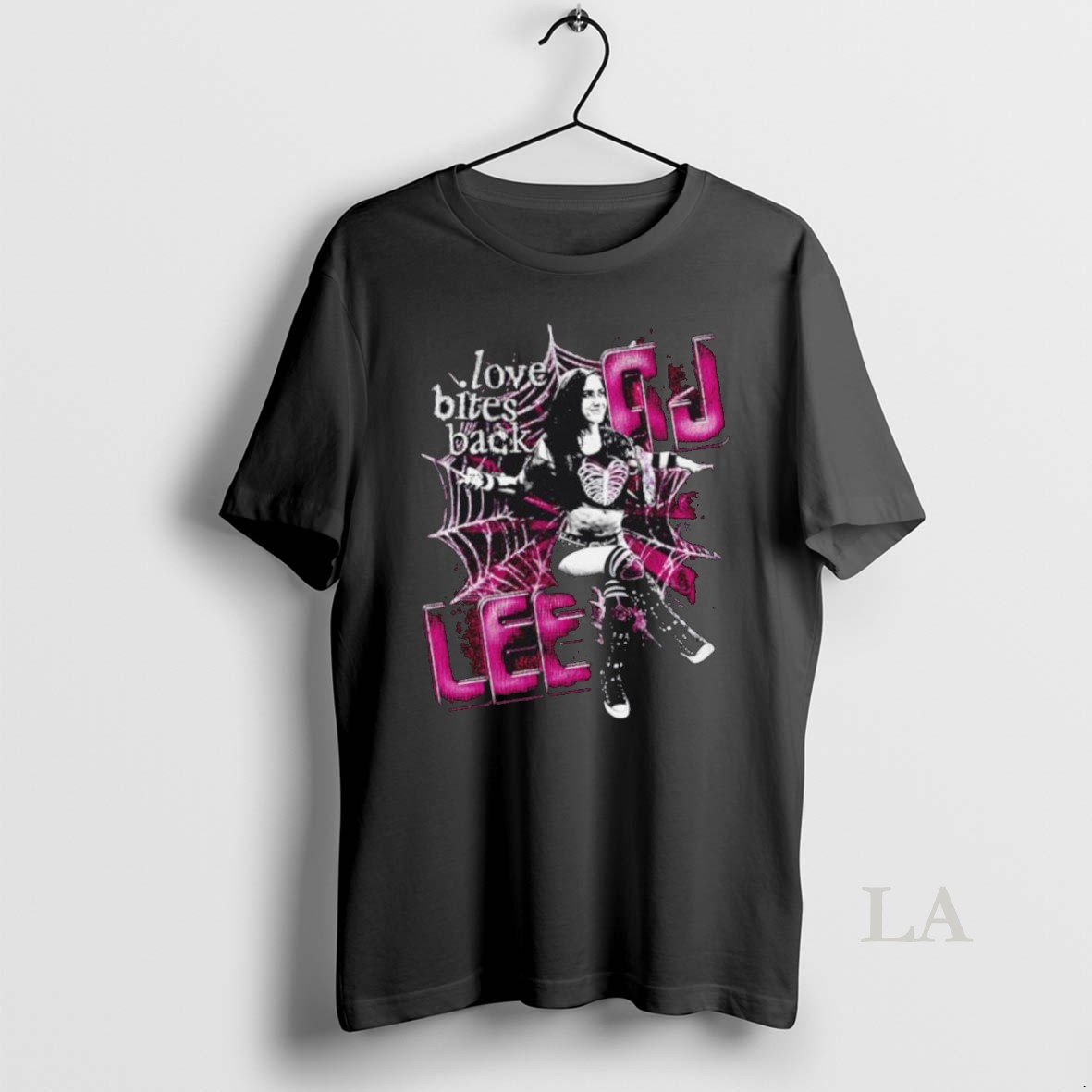 Original Aj Lee Wwe Spider Love Bites Back Graphic Shirt