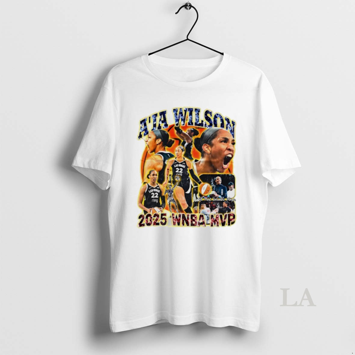 Original Aja Wilson Las Vegas Aces 2025 Wnba Mvp Graphic Shirt