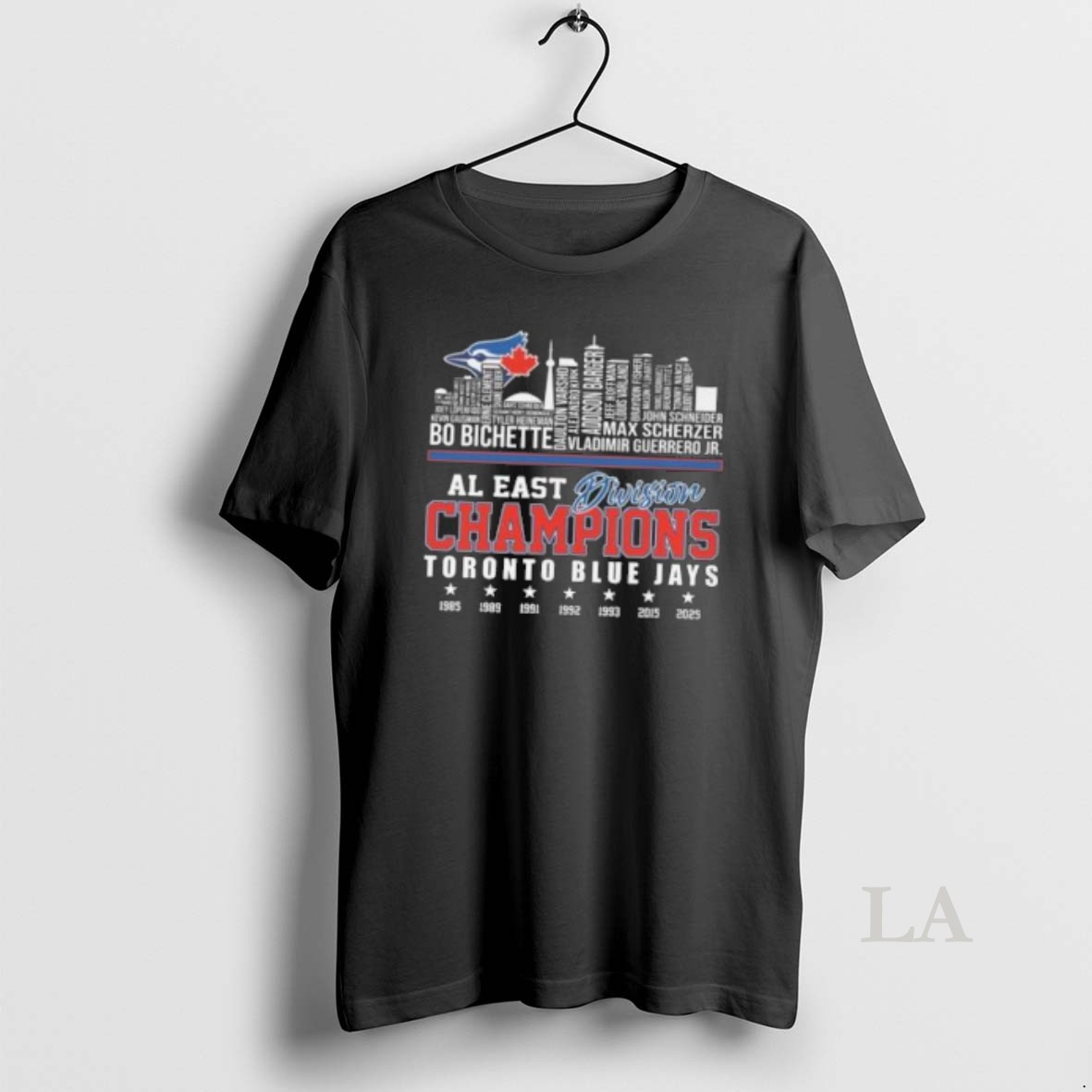 Original Al East Division Champions Toronto Blue Jays Skyline Names 1985 2025 Shirt