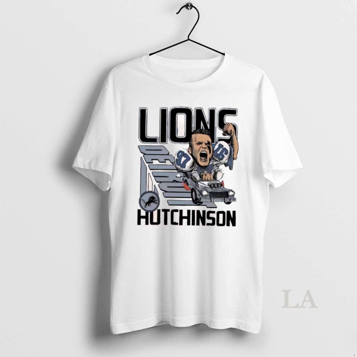 Original Aidan Hutchinson Detroit Lions Signature Player Logo Shirt