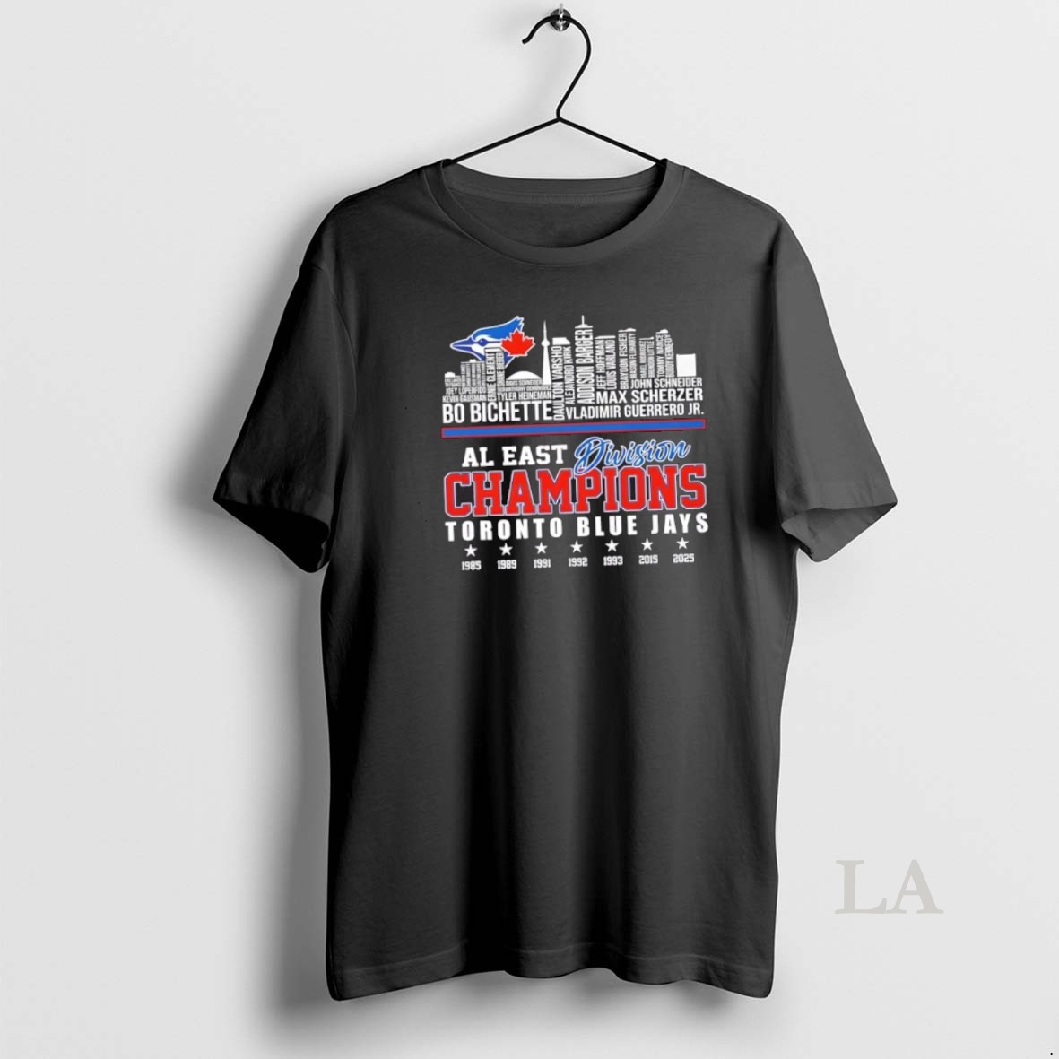 Original Al East Division Champions Toronto Blue Jays All Names City Skyline Shirt