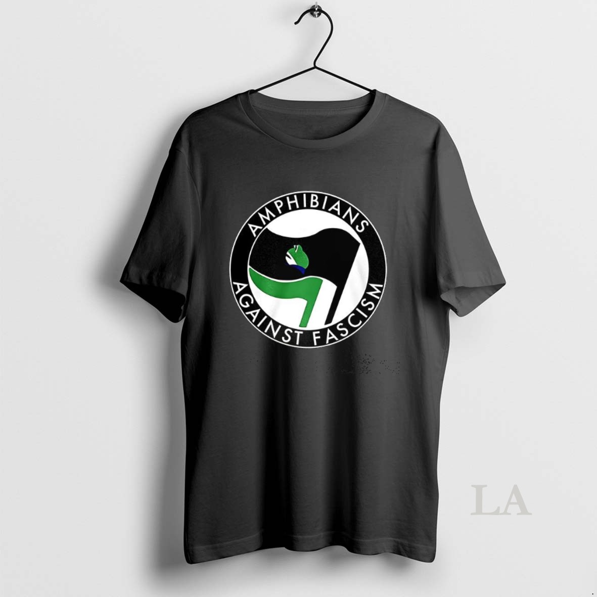 Original Amphibians Against Fascism Frog Flag Shirt