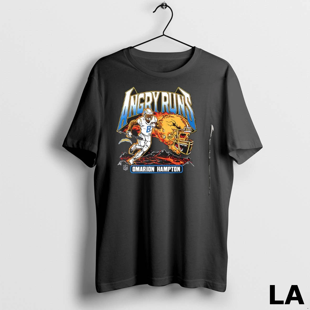 Original Angry Runs Los Angeles Chargers Omarion Hampton Shirt