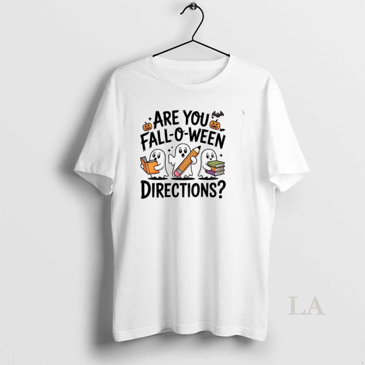Original Are You Fall O Ween Directions Teacher Halloween Ghost Shirt