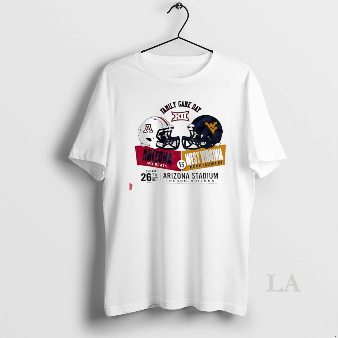 Original Arizona Wildcats Vs West Virginia Mountaineers 2025 Game Day Family Football Shirt