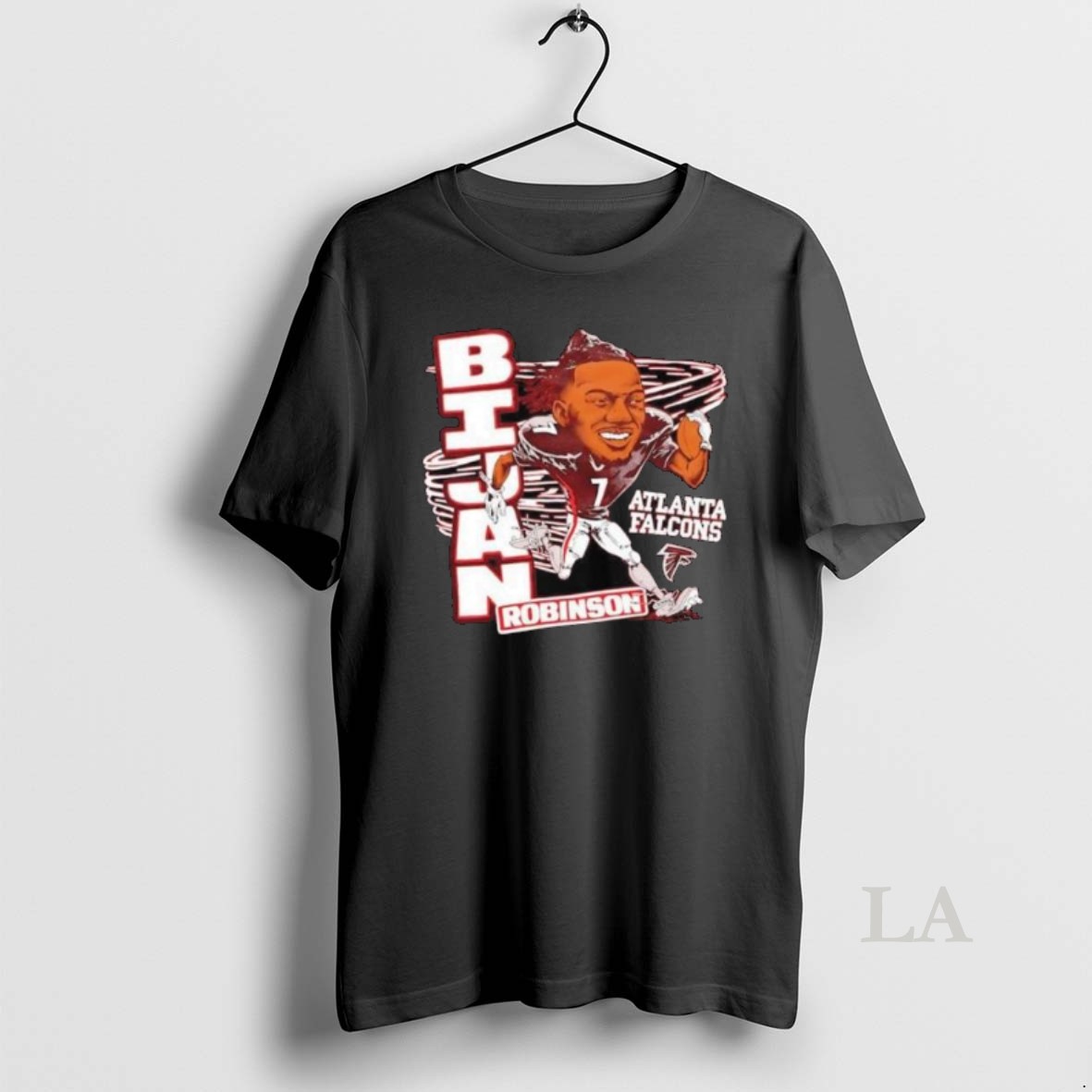 Original Atlanta Falcons Bijan Robinson Caricature Signature 2025 Long Sleve Shirt