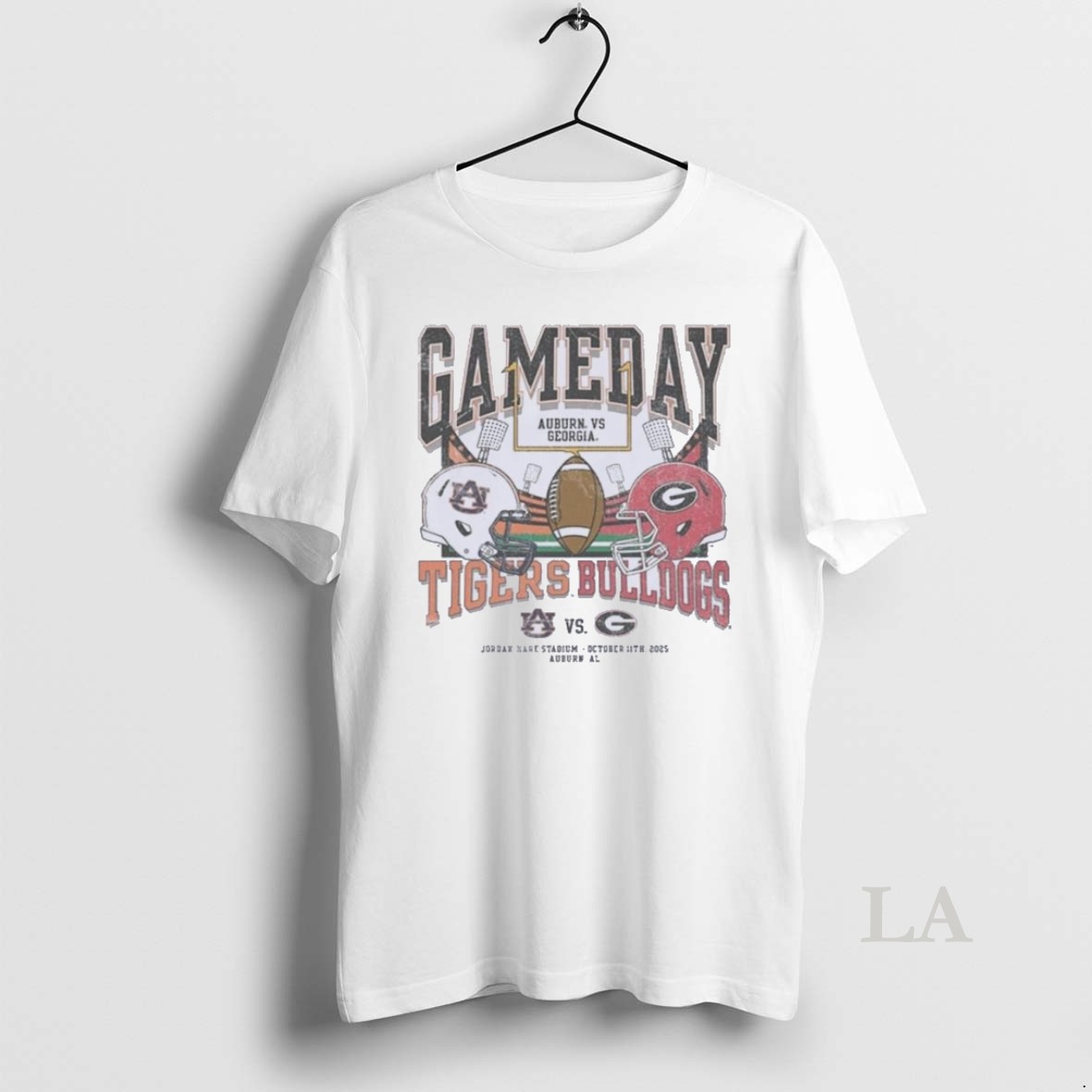 Original Auburn Vs Uga 2025 Gameday Matchup Helmet Shirt