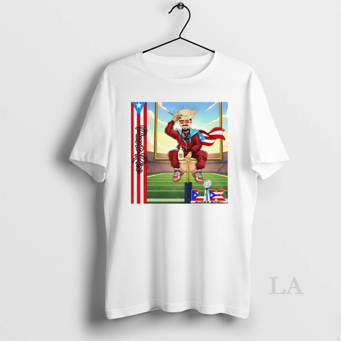 Original Bad Bunny Super Bowl Boricua Lix Nfl Football Shirt