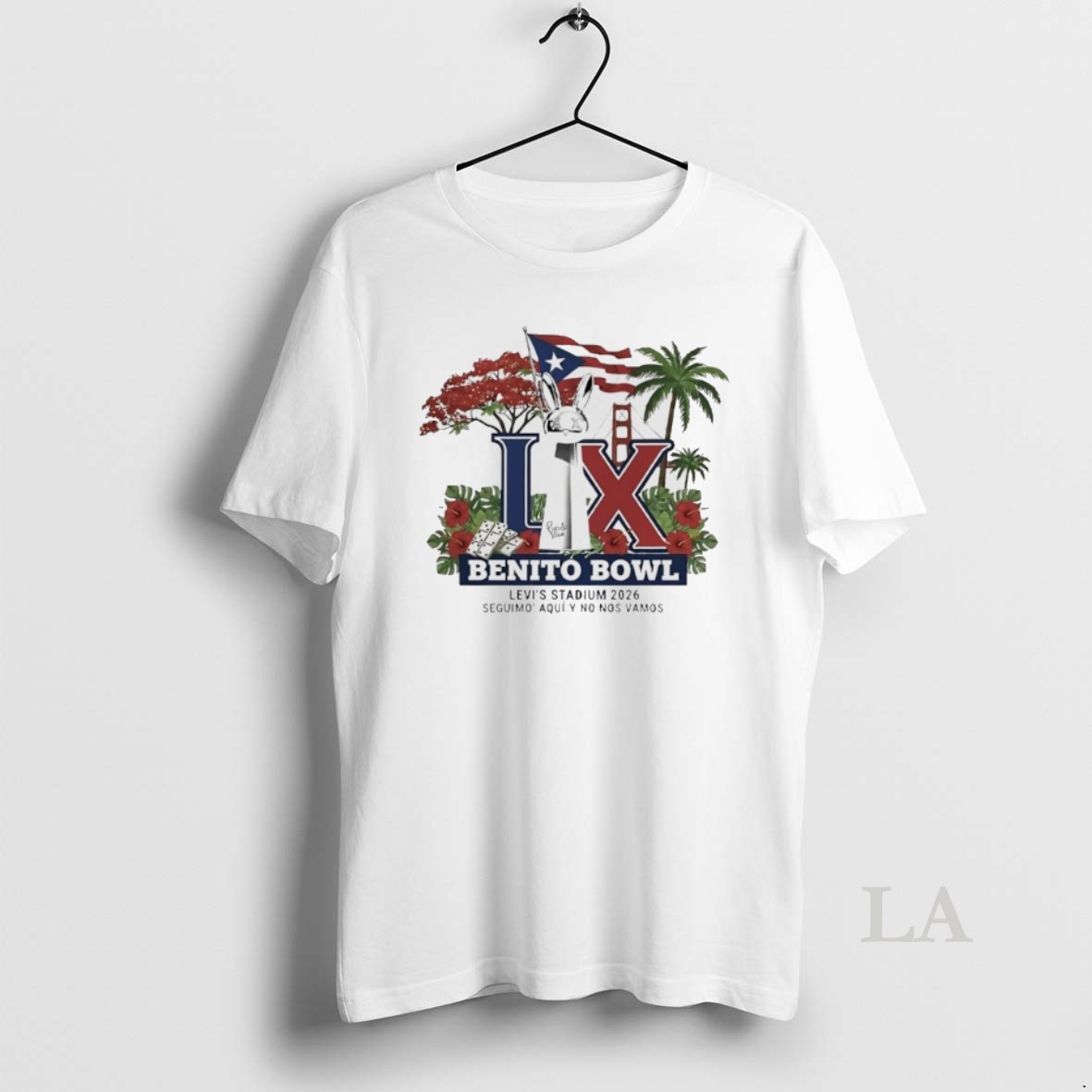 Original Benito Bowl Bunny 2026 Levis Stadium Super Bowl Parody Logo Shirt