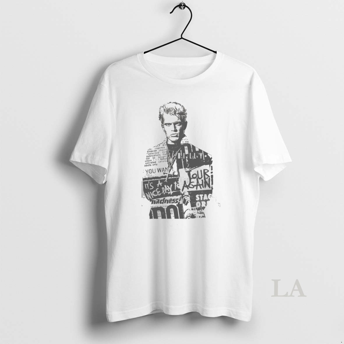 Original Billy Idol Billy Newspaper Shirt