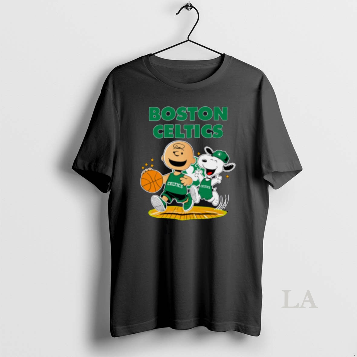 Original Boston Celtics X Charlie Brown And Snoopy Playing Basketball Shirt