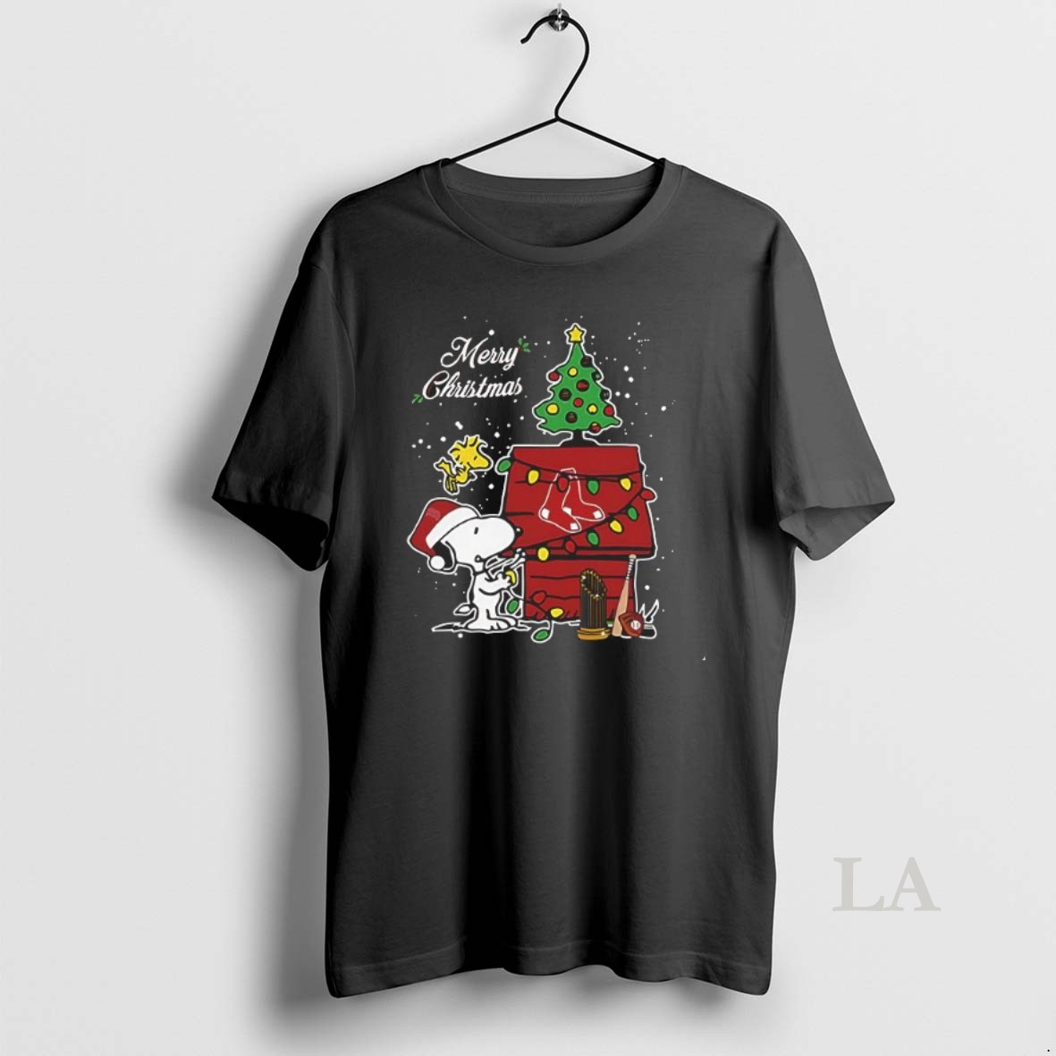 Original Boston Red Sox Merry Christmas With Snoopy Baby Shirt