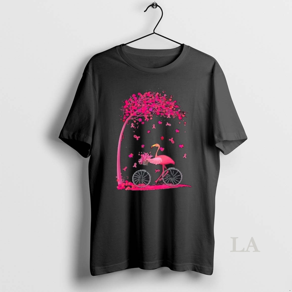 Original Breast Cancer Tree With Flamingo Cancer Survivor Awareness Shirt