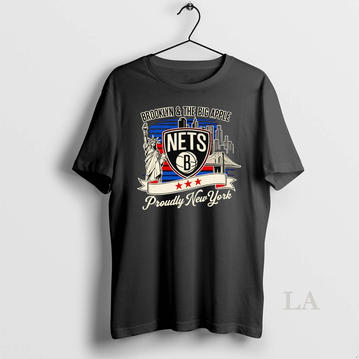 Original Brooklyn Nets And The Big Apple Proudly New York Shirt