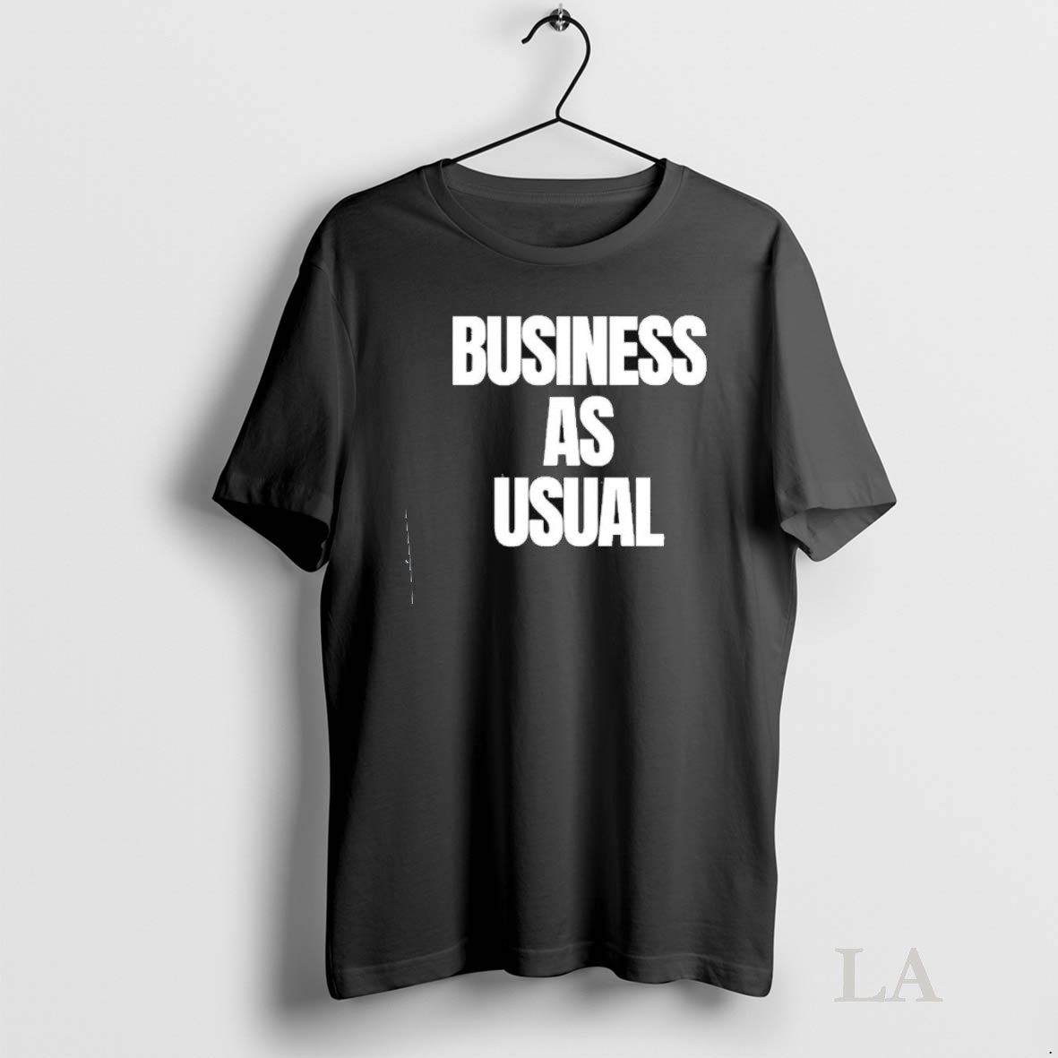 Original Business As Usual Text Shirt