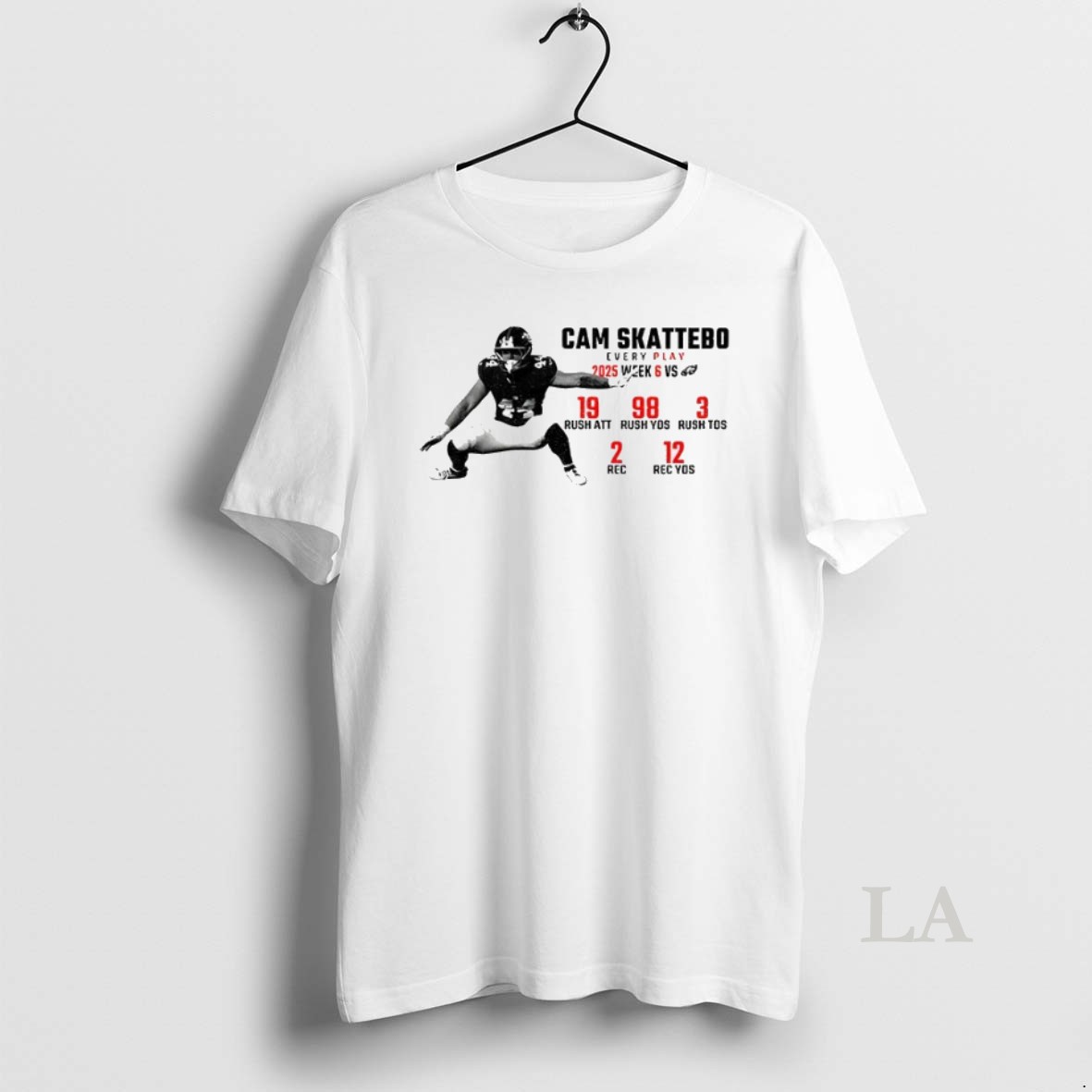 Original Cam Skattebo New York Giants Every Play 2025 Week 6 Vs Philadelphia Eagles Shirt