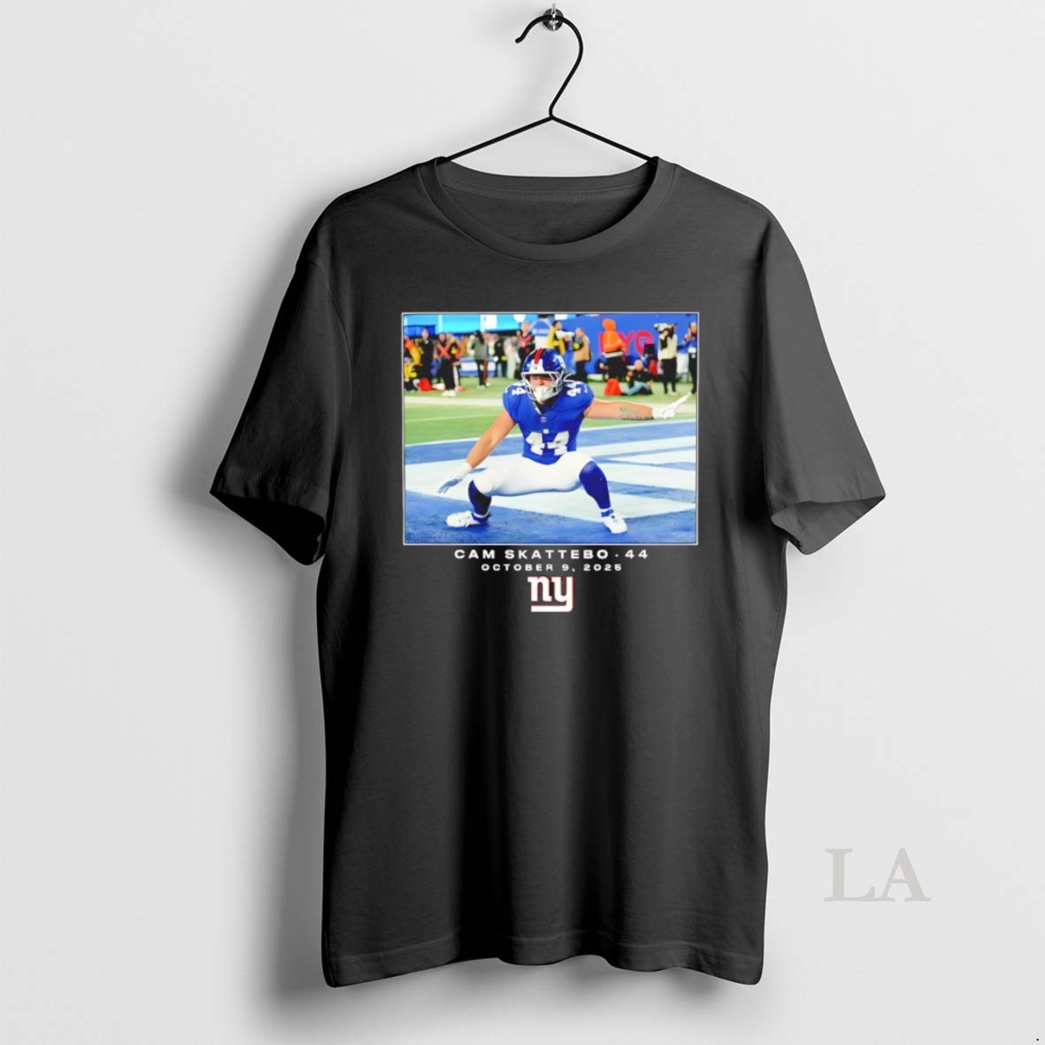 Original Cam Skattebo New York Giants Nfl Flash Features Week 6 Shirt