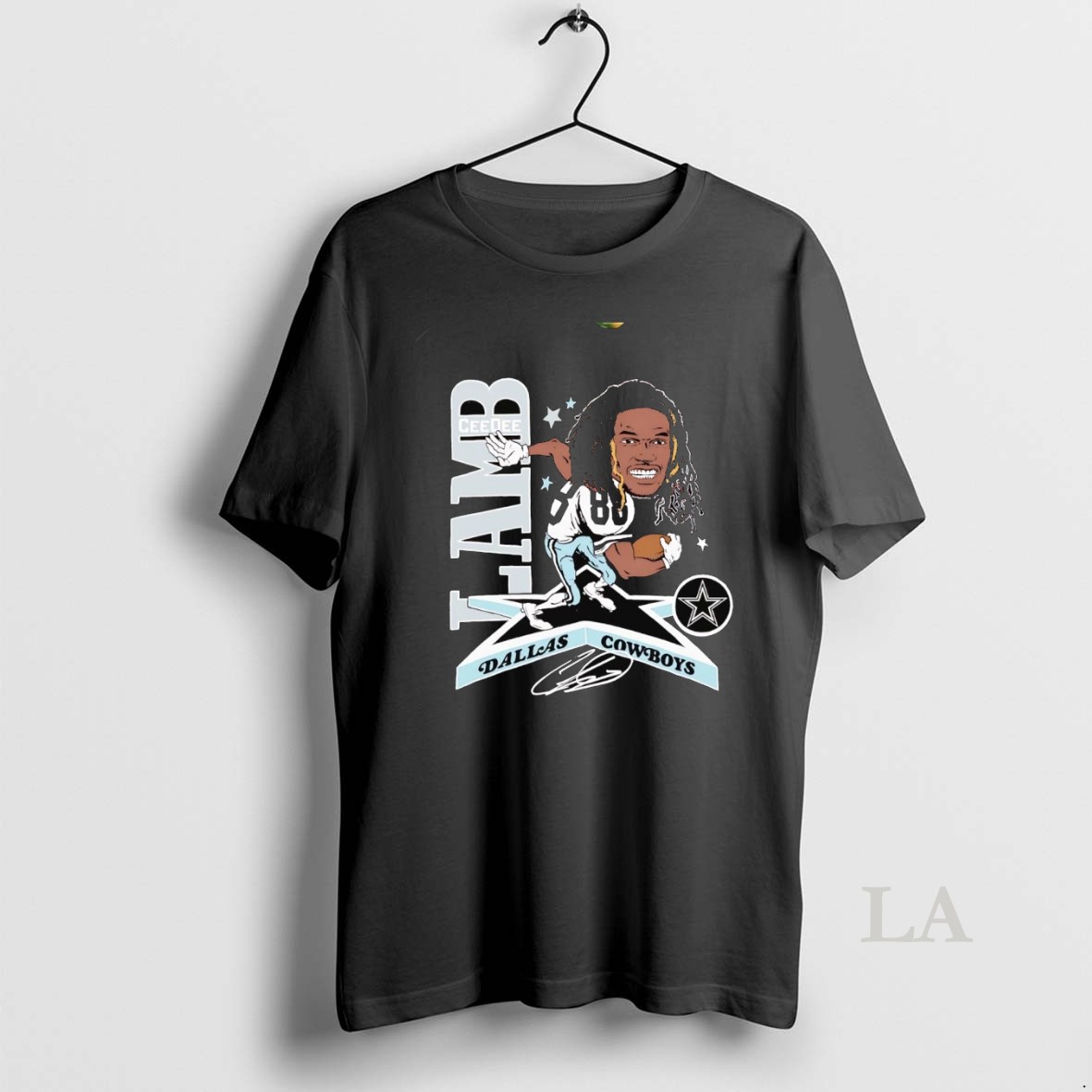 Original Ceedee Lamb Star Caricature Cowboys Shirt