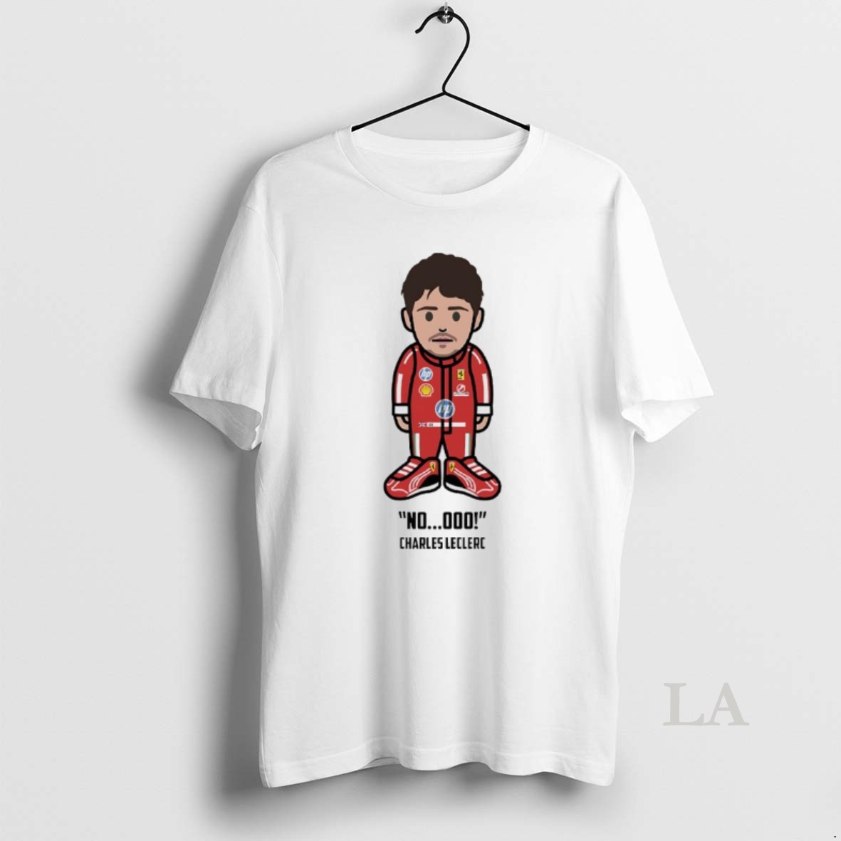 Original Charles Leclerc Noooo Cartoon Shirt