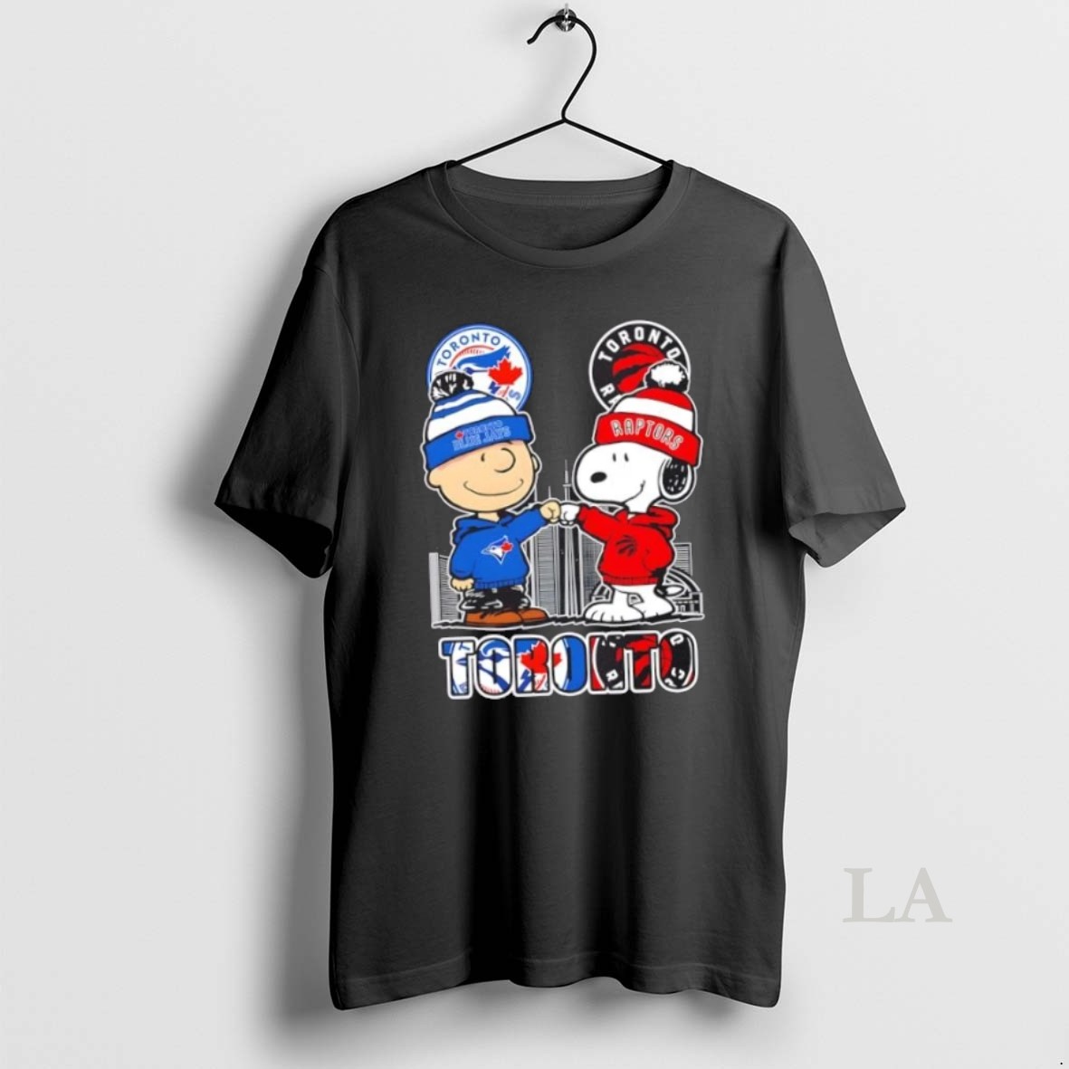 Original Charlie Brown And Snoopy Toronto Sports Blue Jays X Raptors Skyline Shirt