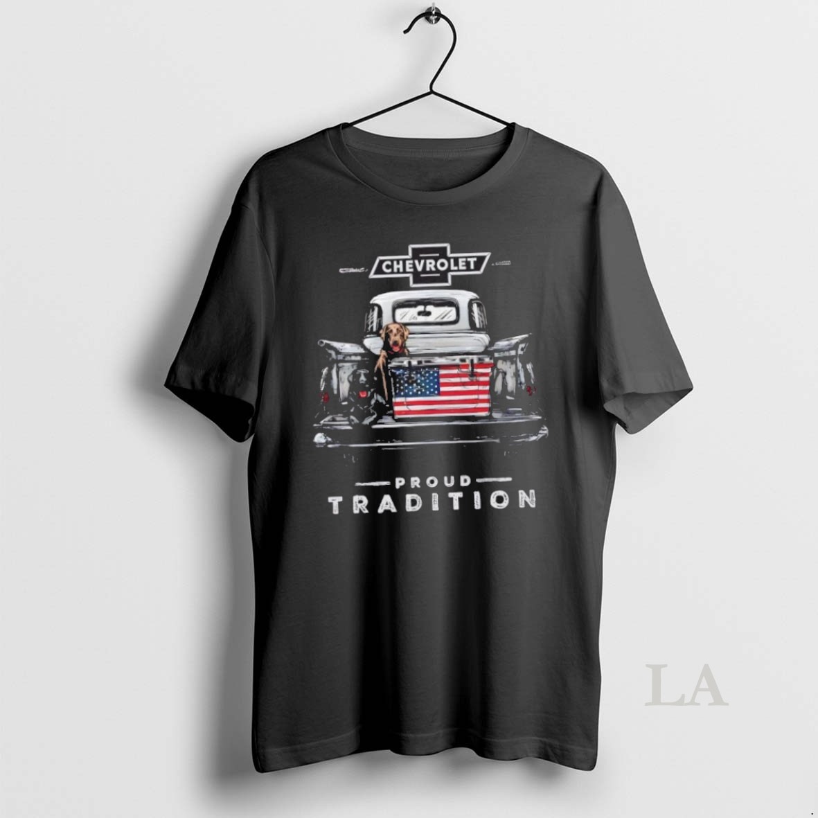 Original Chevy Pickup Truck American Flag Proud Tradition Shirt