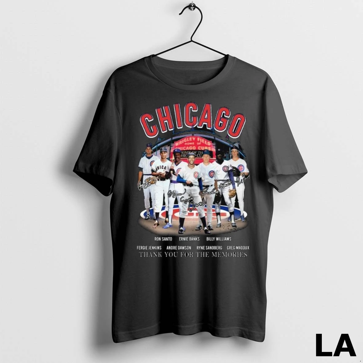 Original Chicago Cubs Legends Players Signatures Thank You For The Memories Long Sleve Shirt