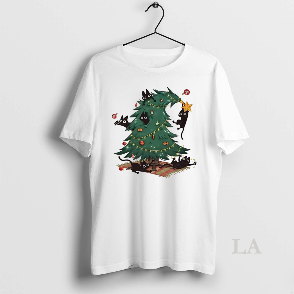 Original Christmas Tree And Cat Shirt