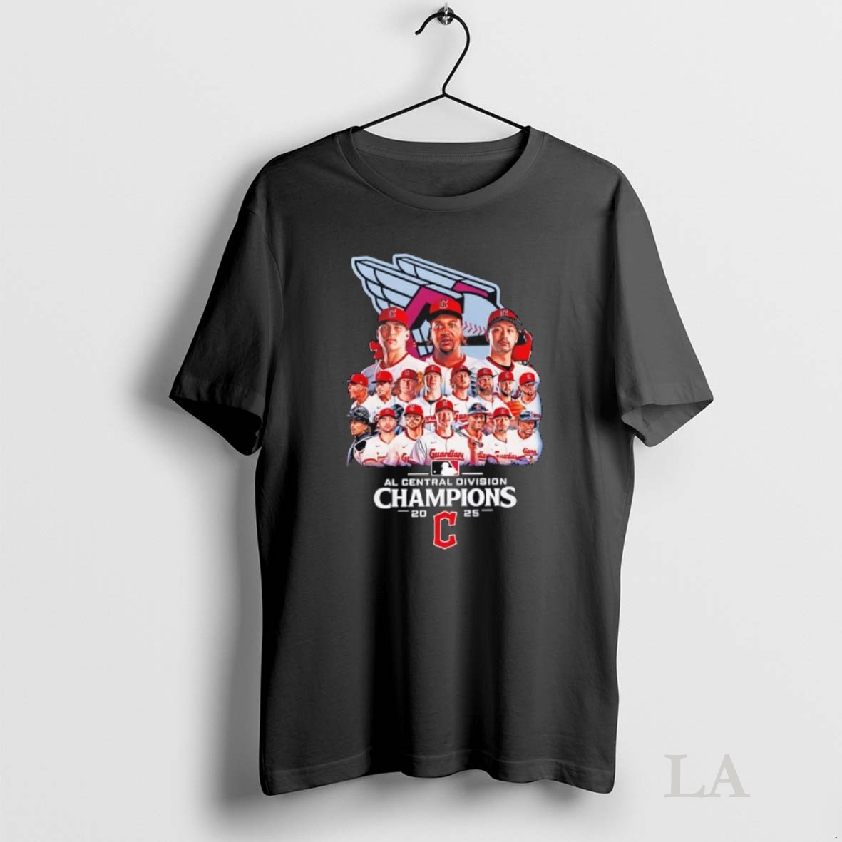 Original Cleveland Guardians Players Team Win 2025 Al Central Division Champions Shirt