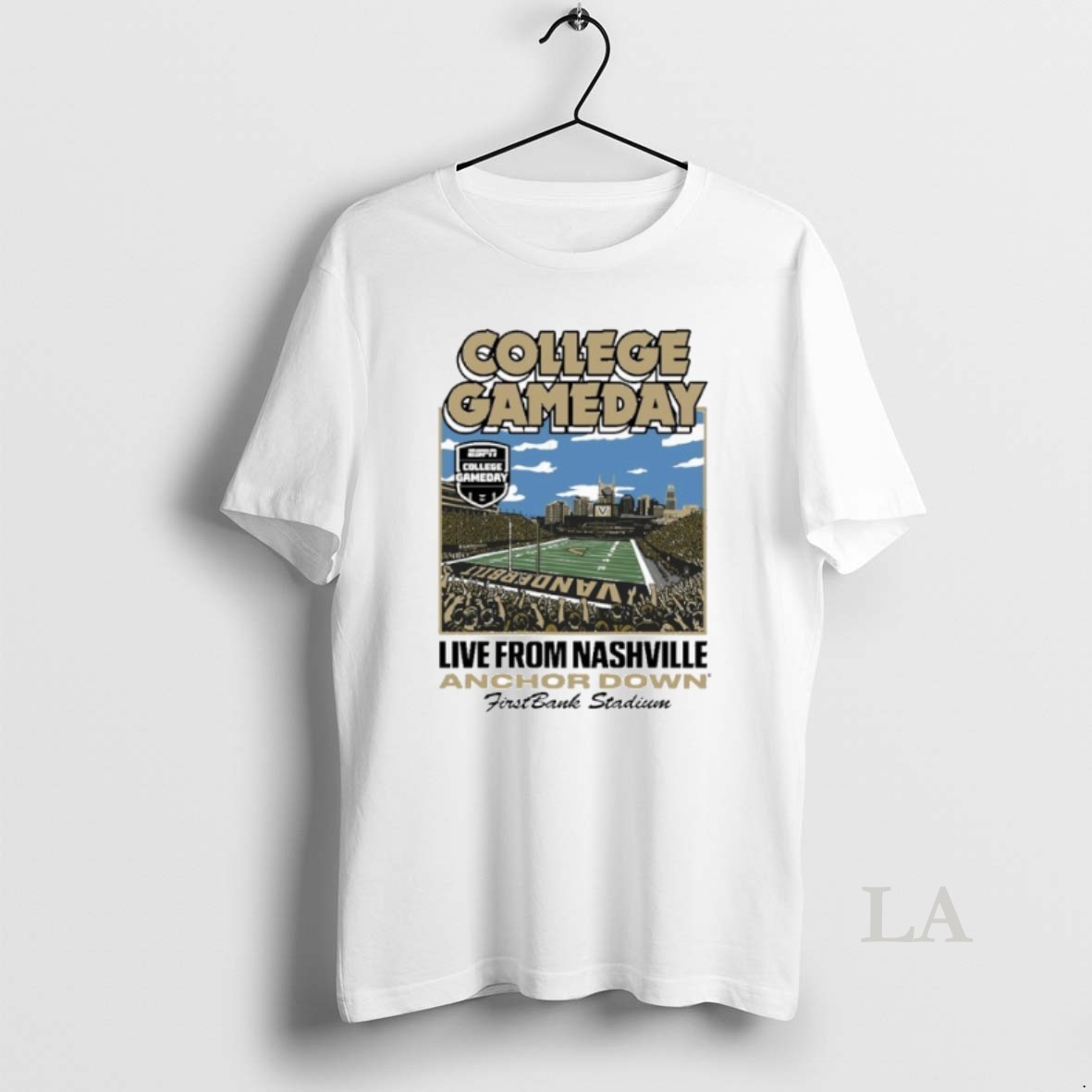 Original College Gameday Live From Nashville Anchor Down Stadium Shirt