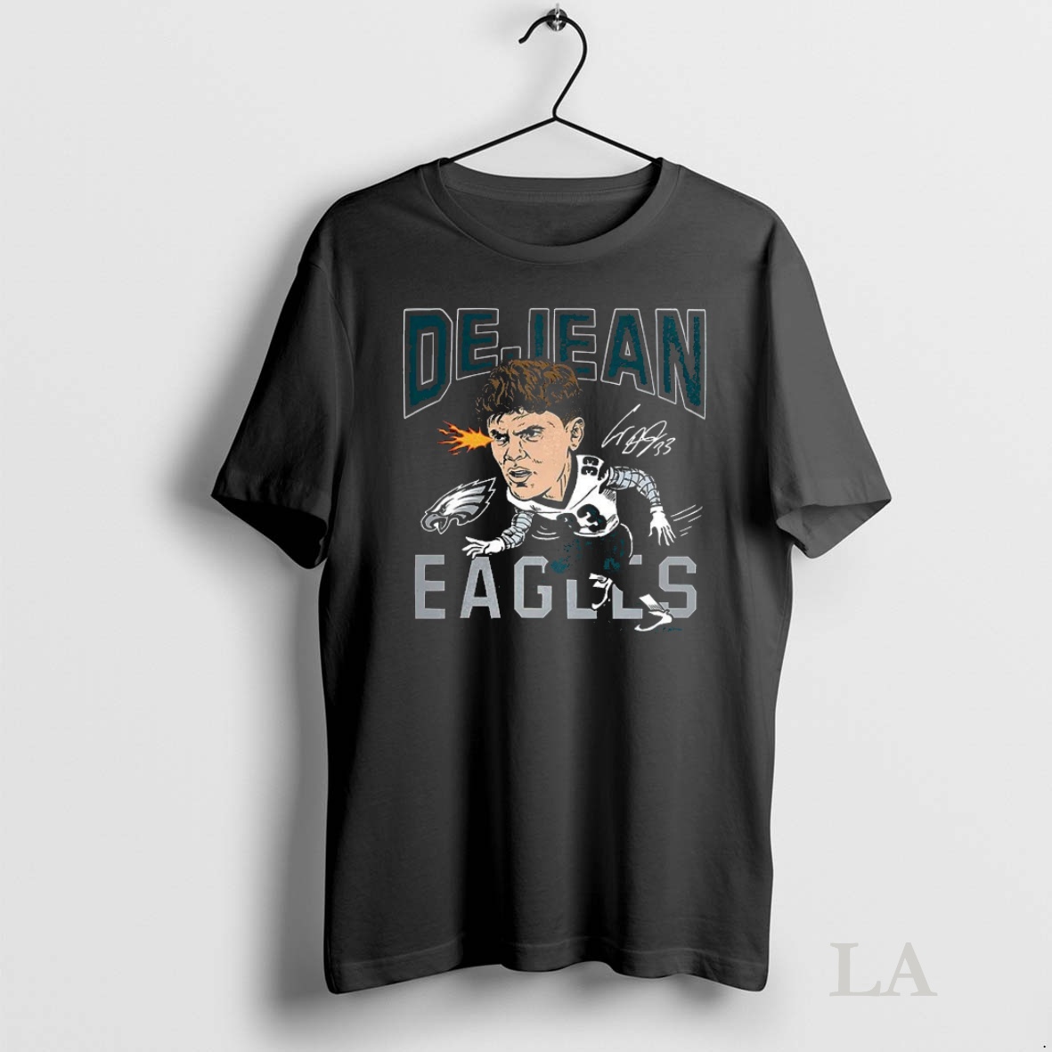 Original Cooper Dejean Philadelphia Eagles Football Caricature Player Graphic Signature Shirt