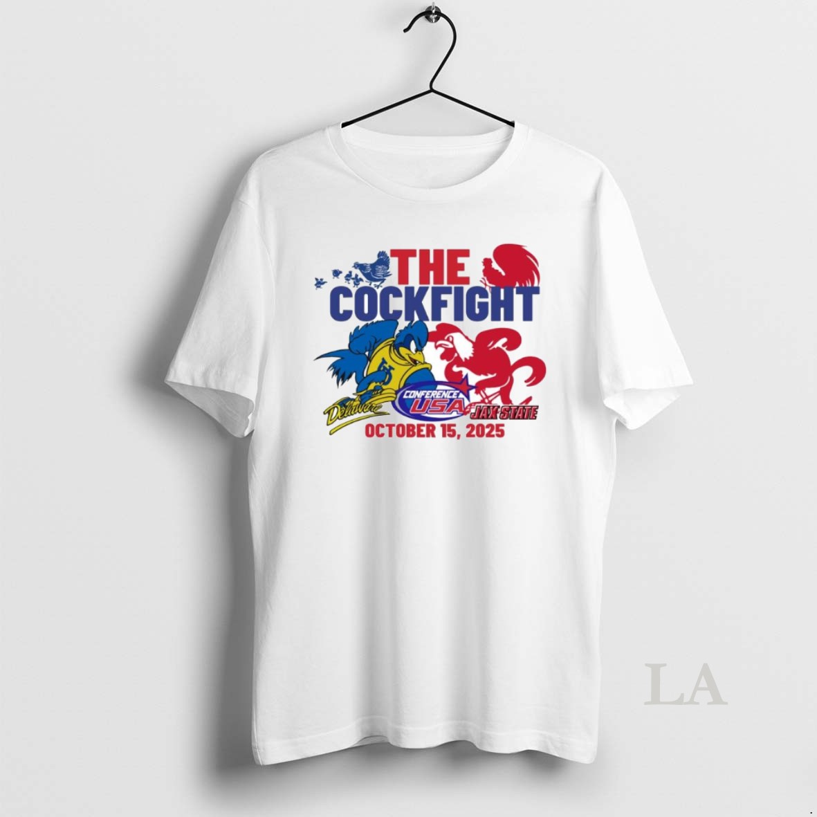 Original Delaware Fightin Blue Hens Vs Jacksonville State Gamecocks 2025 The Cockfight Ornaments Shirt