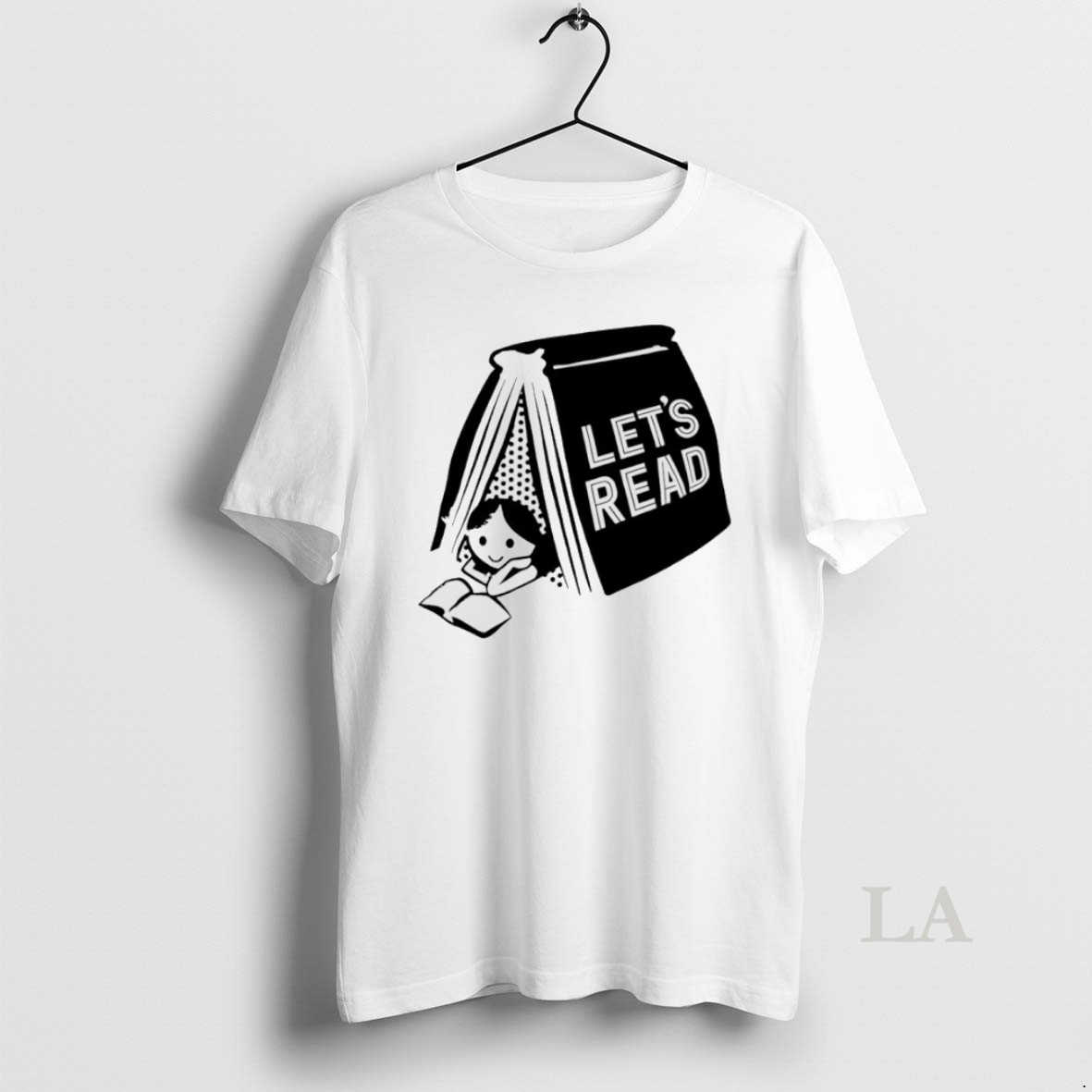 Original Derek Luh Wearing Lets Read Shirt