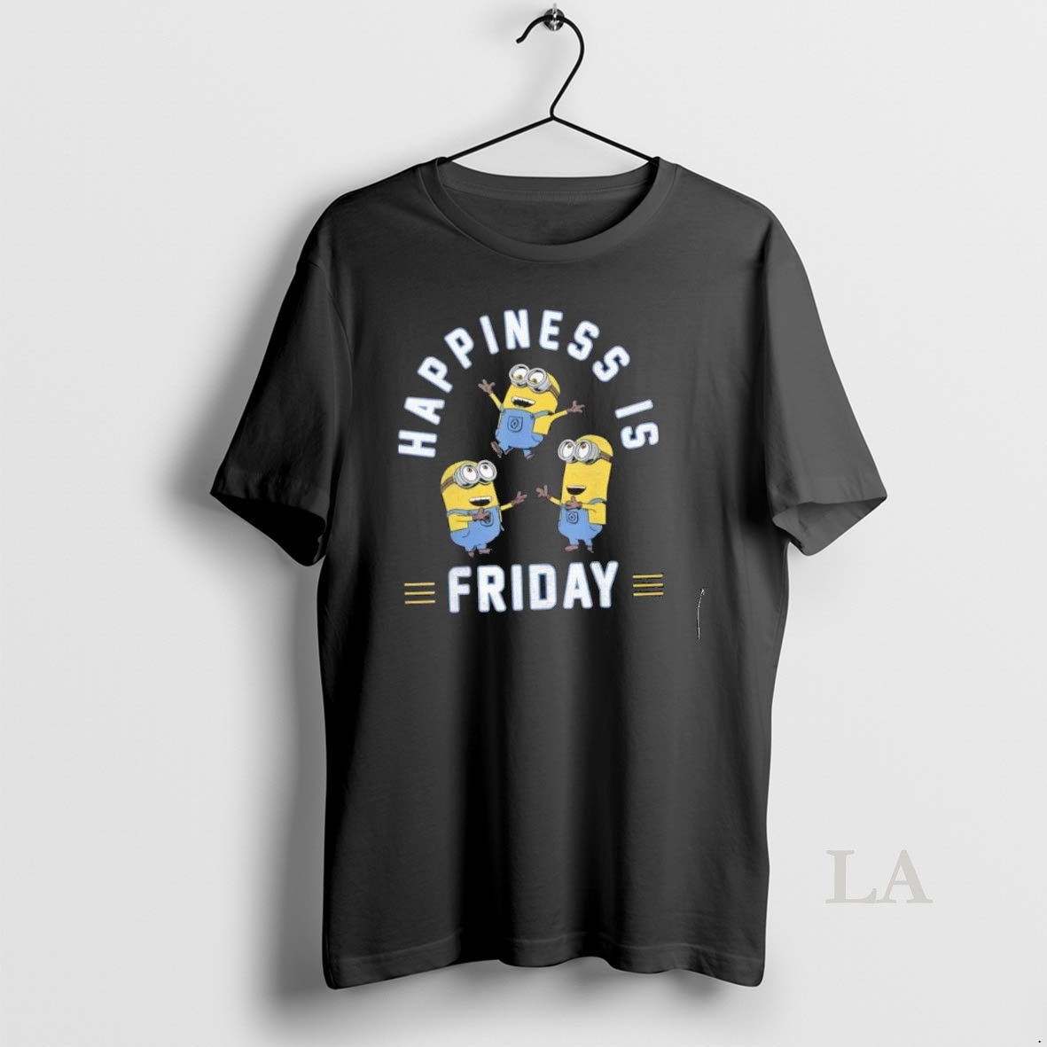 Original Despicable Me Minions Happiness Is Friday Group Shot Shirt