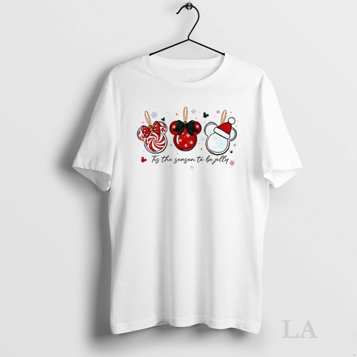 Original Disney Mickey Mouse Tis The Season To Be Jolly Christmas Shirt
