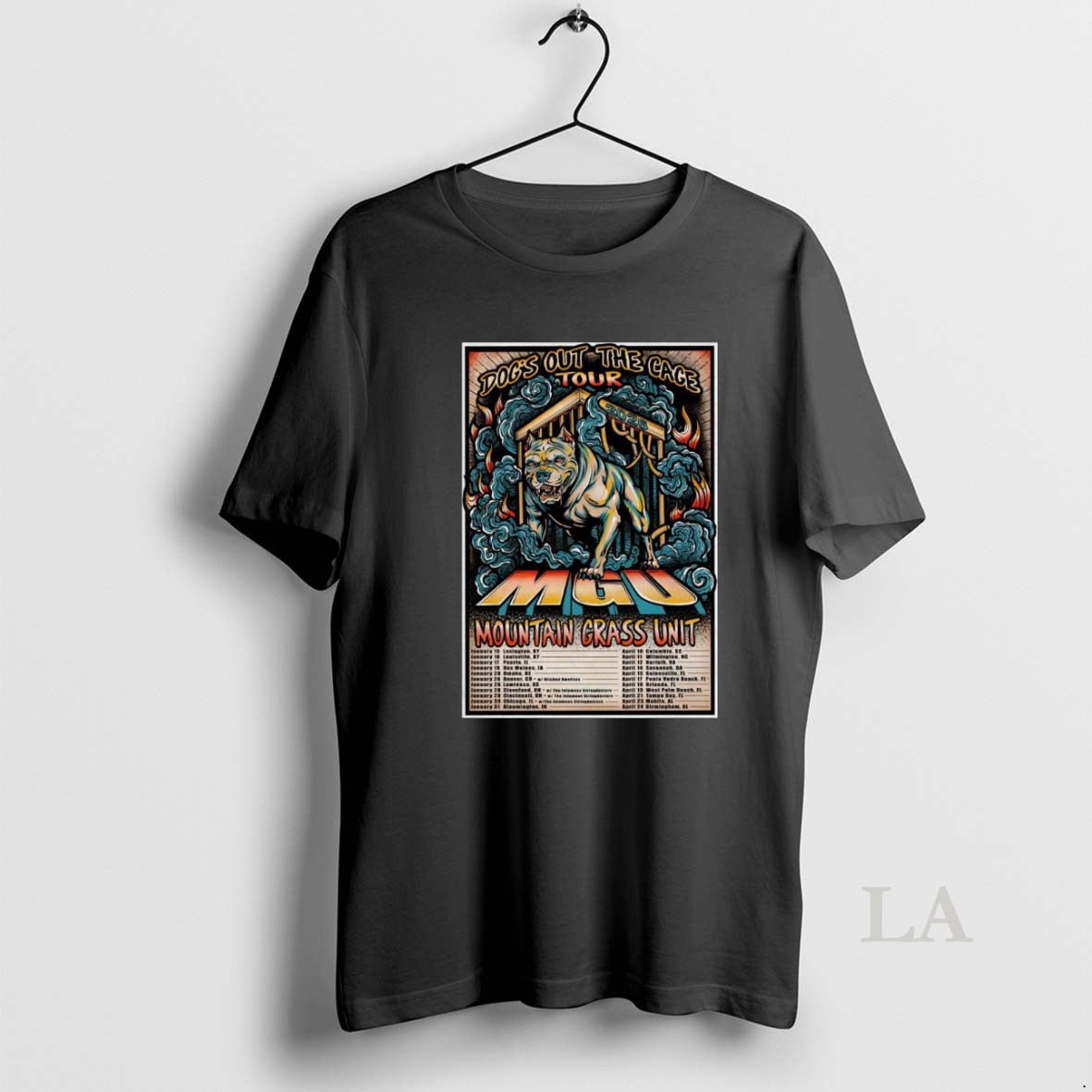 Original Dogs Out The Cage Mountain Grass Unit Tour 2026 Shirt