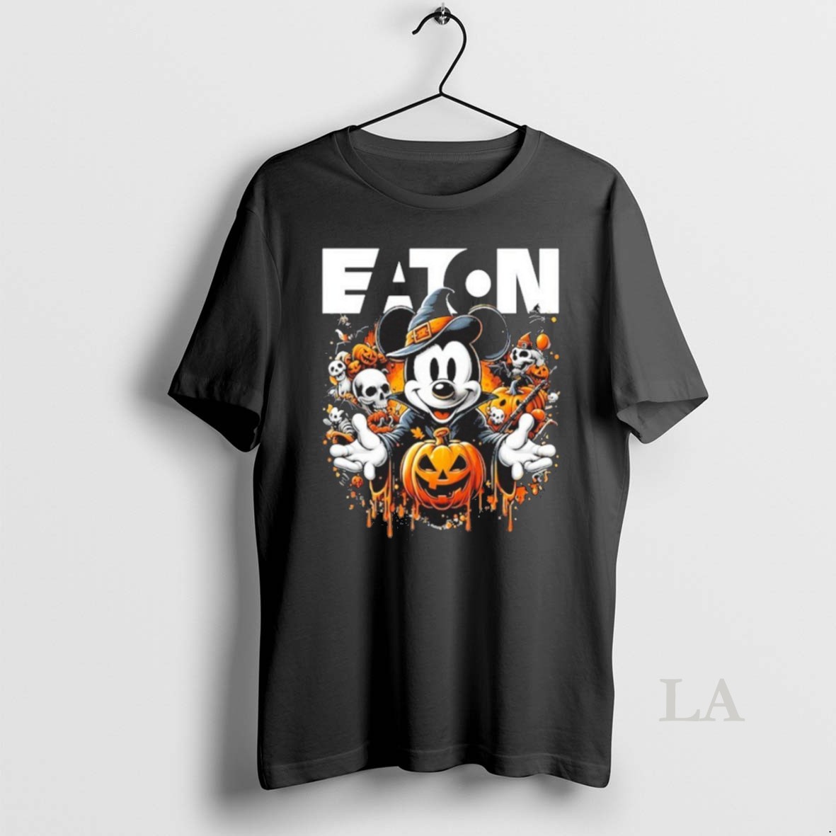 Original Eaton Corporation Logo Mickey Mouse Witch Halloween Shirt