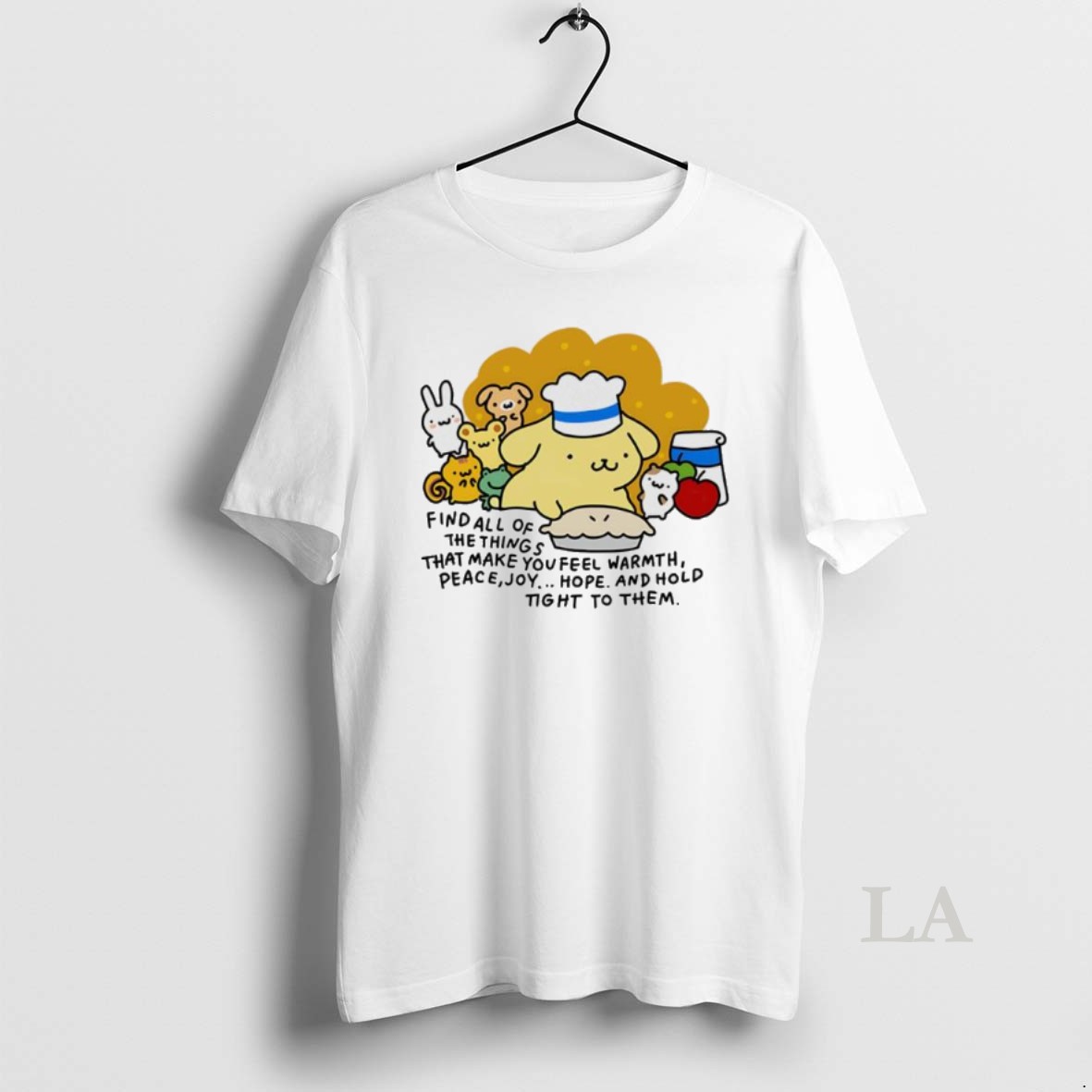 Original Find All Of The Things That Make You Feel Warmth Peace Joy Hope Cartoon Shirt