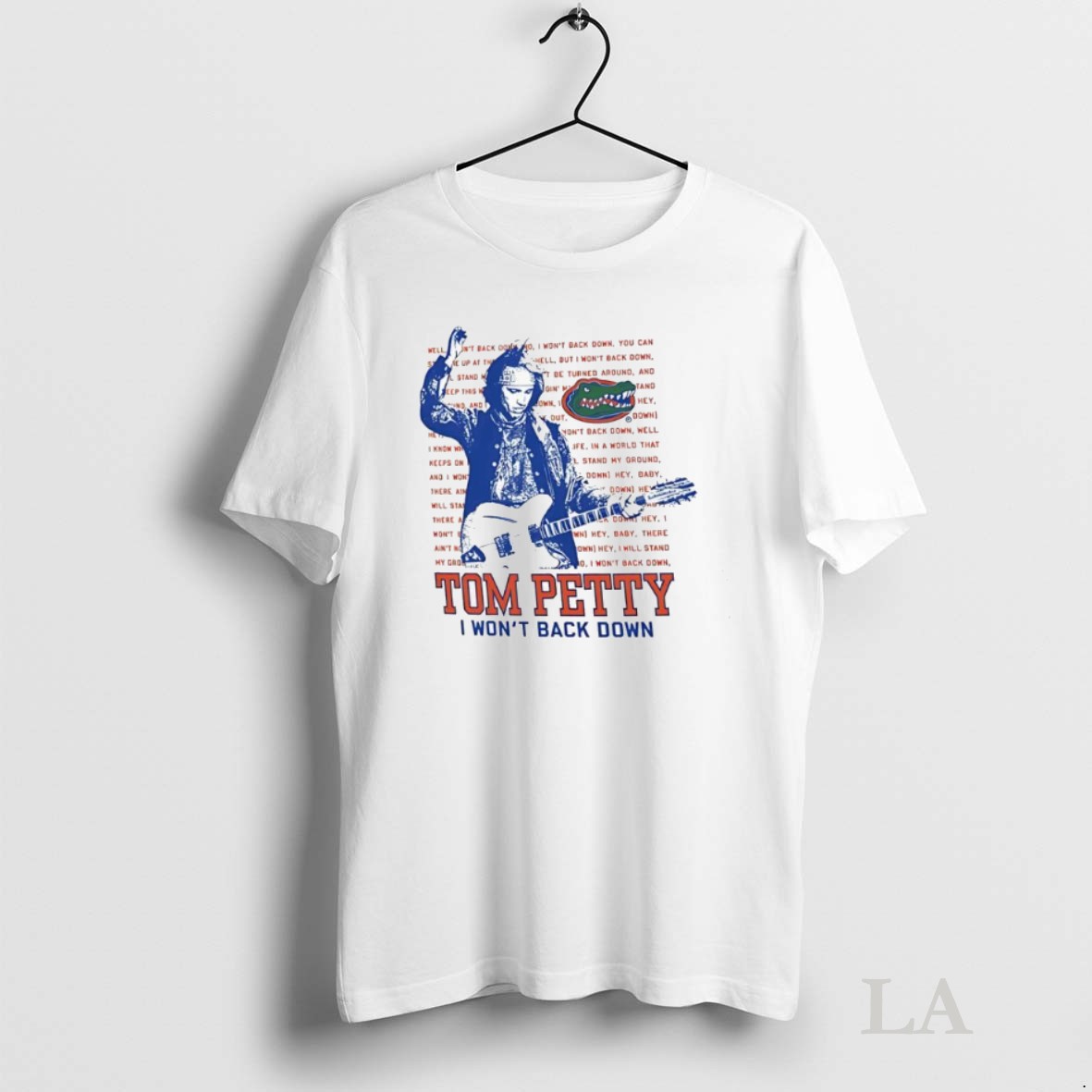 Original Florida Gators Tom Petty I Wont Back Down Graphic Shirt