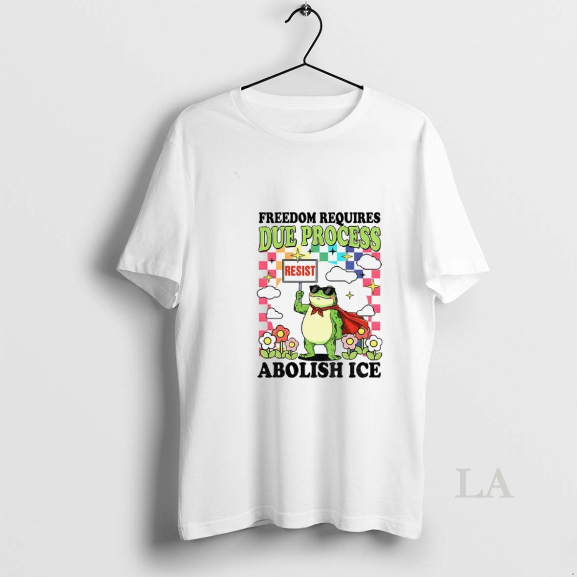 Original Freedom Requires Due Process Abolish Ice Porland Frog Shirt