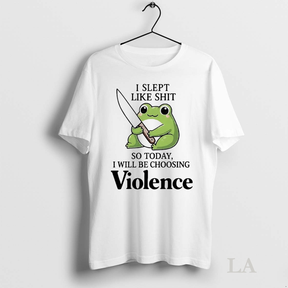 Original Frog I Slept Like Shit So Today I Will Be Choosing Violence Shirt