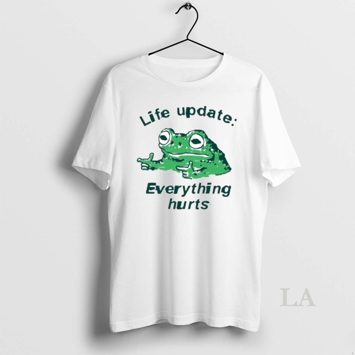 Original Frog Life Update Everything Hurts Ornaments Shirt