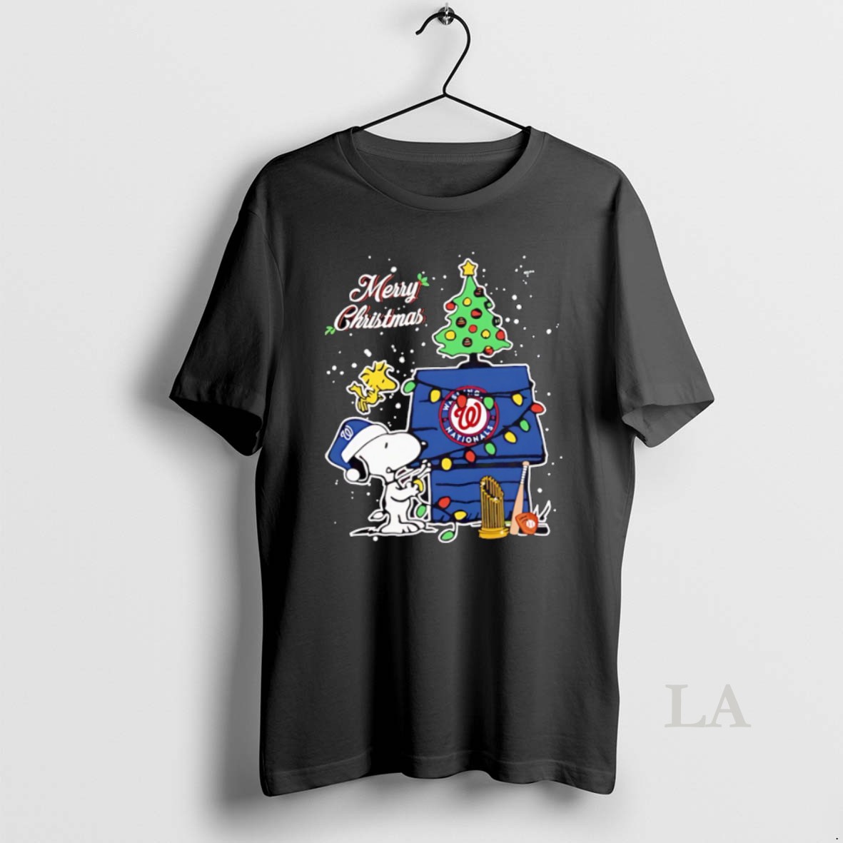 Original Funny Nationals Shop Merry Christmas With Snoopy Baby Washington Nationals Shirt
