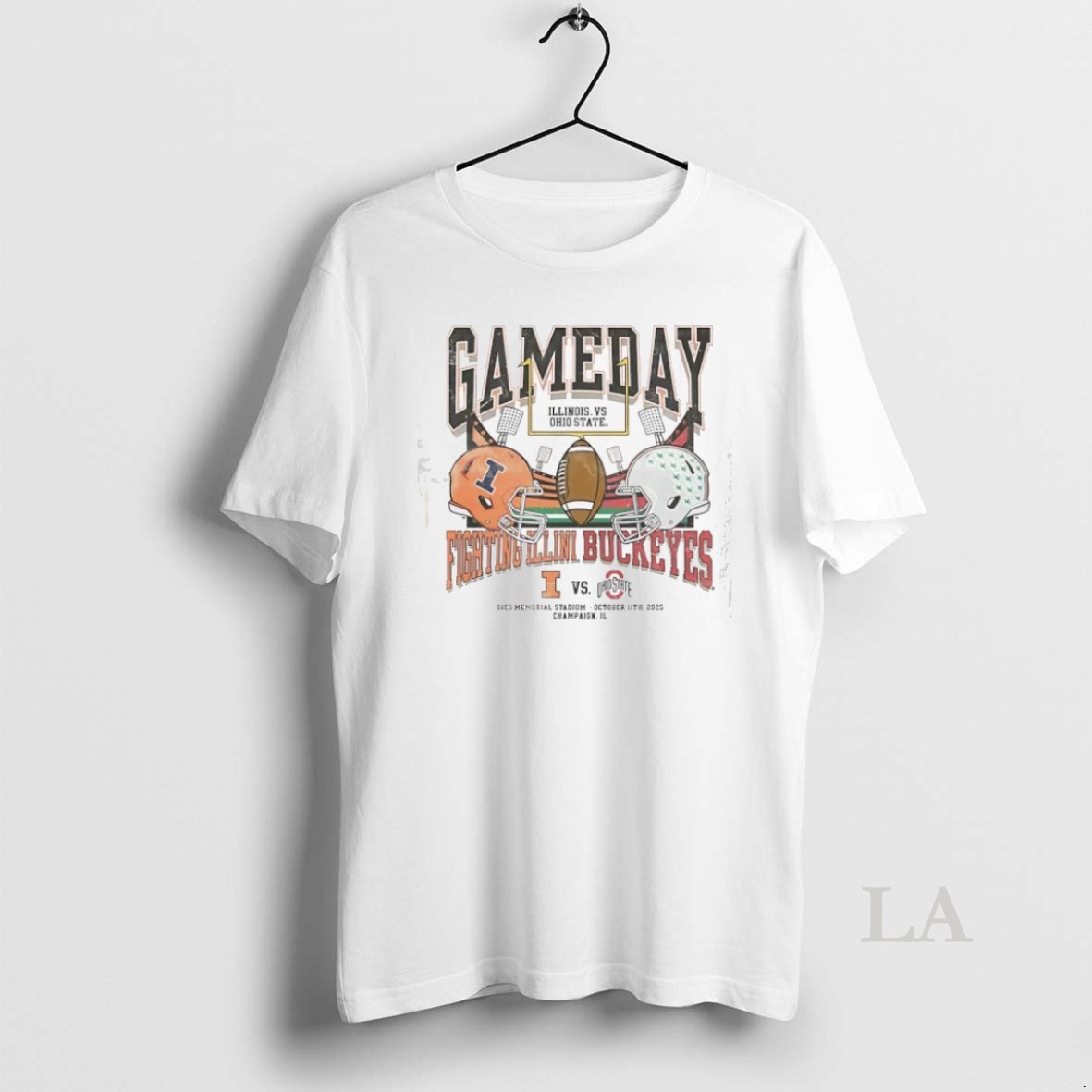 Original Gameday Illinois Fighting Illini Vs Ohio State Buckeyes 2025 Shirt