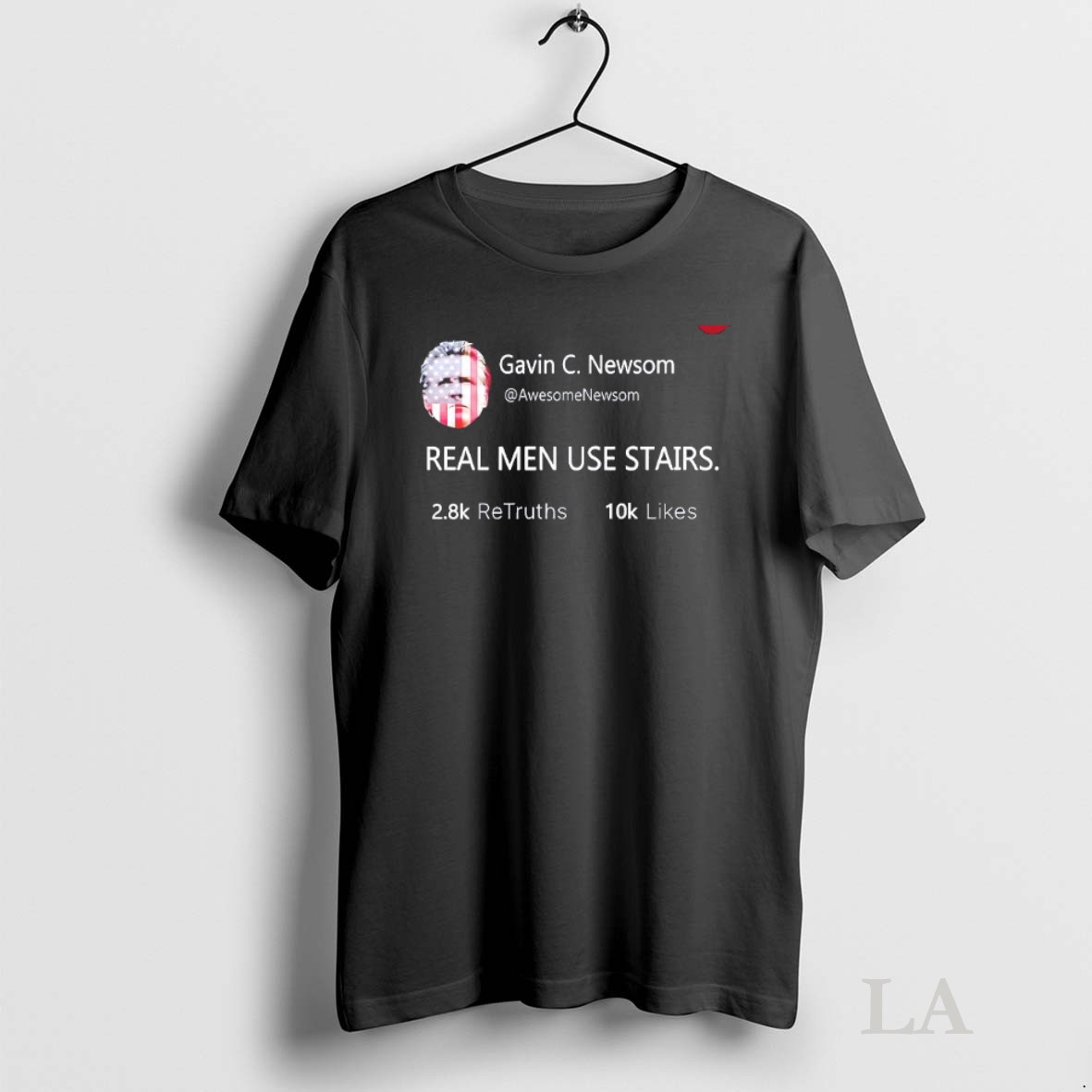 Original Gavin C Newsom Real Men Use Stairs Shirt